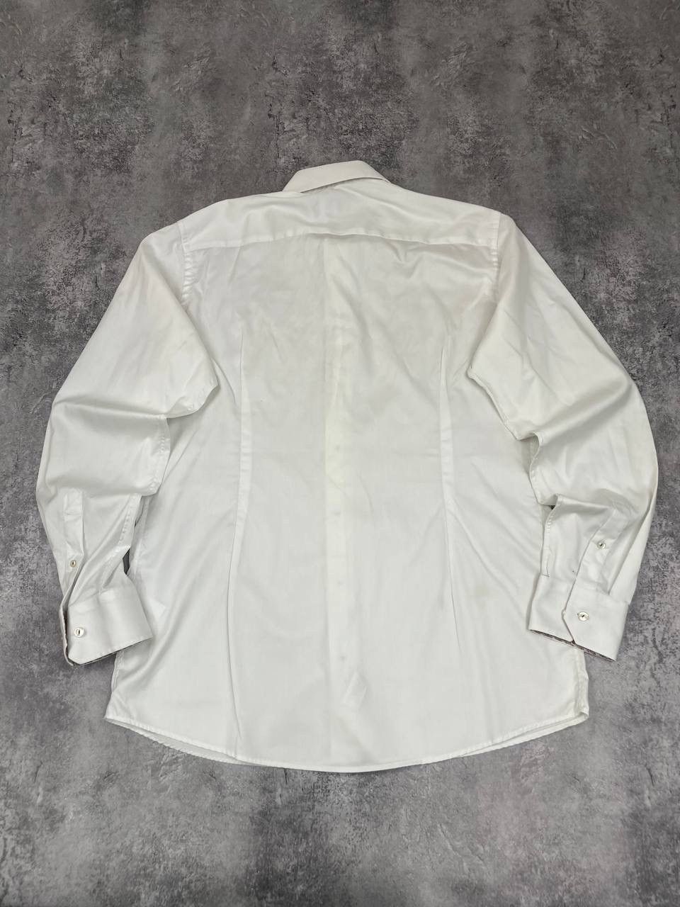 Eton Eton Men Cotton Shirt Slim Fit Long Sleeve White Size US XL / EU 56 / 4 - 7 Thumbnail