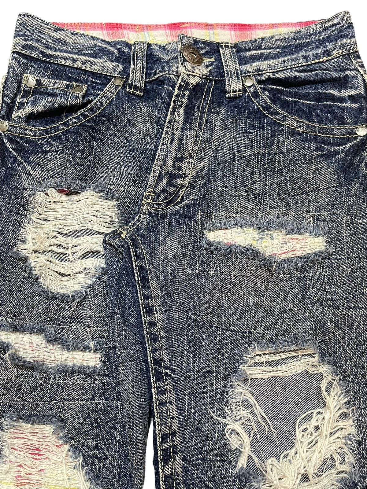 Kapital Vintage Japanese Brand Blue Wash Distressed Style Jeans Size US 28 / EU 44 - 4 Thumbnail