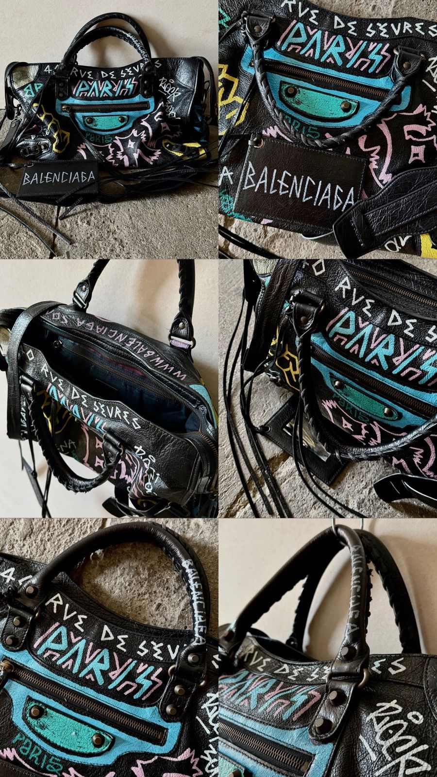 Balenciaga Balenciaga - Demna - 2017 Classic City Graffiti Lambskin Bag Size ONE SIZE - 21 Thumbnail