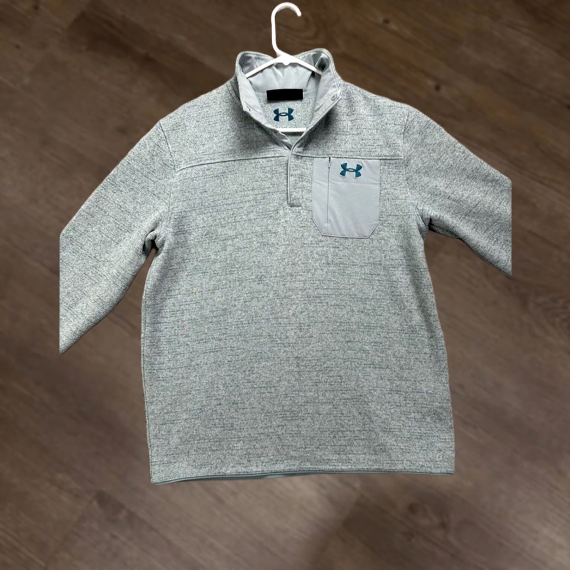 Under Armour Under Armour Sweater Pullover Long Sleeve Green Men L Logo Size US L / EU 52-54 / 3 - 1 Thumbnail