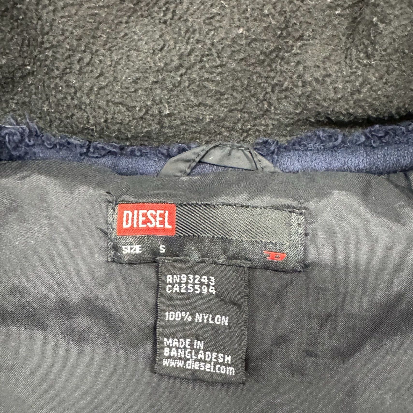 Diesel DIESEL Men's Vest Zip up Size Small Blue Size US S / EU 44-46 / 1 - 3 Thumbnail