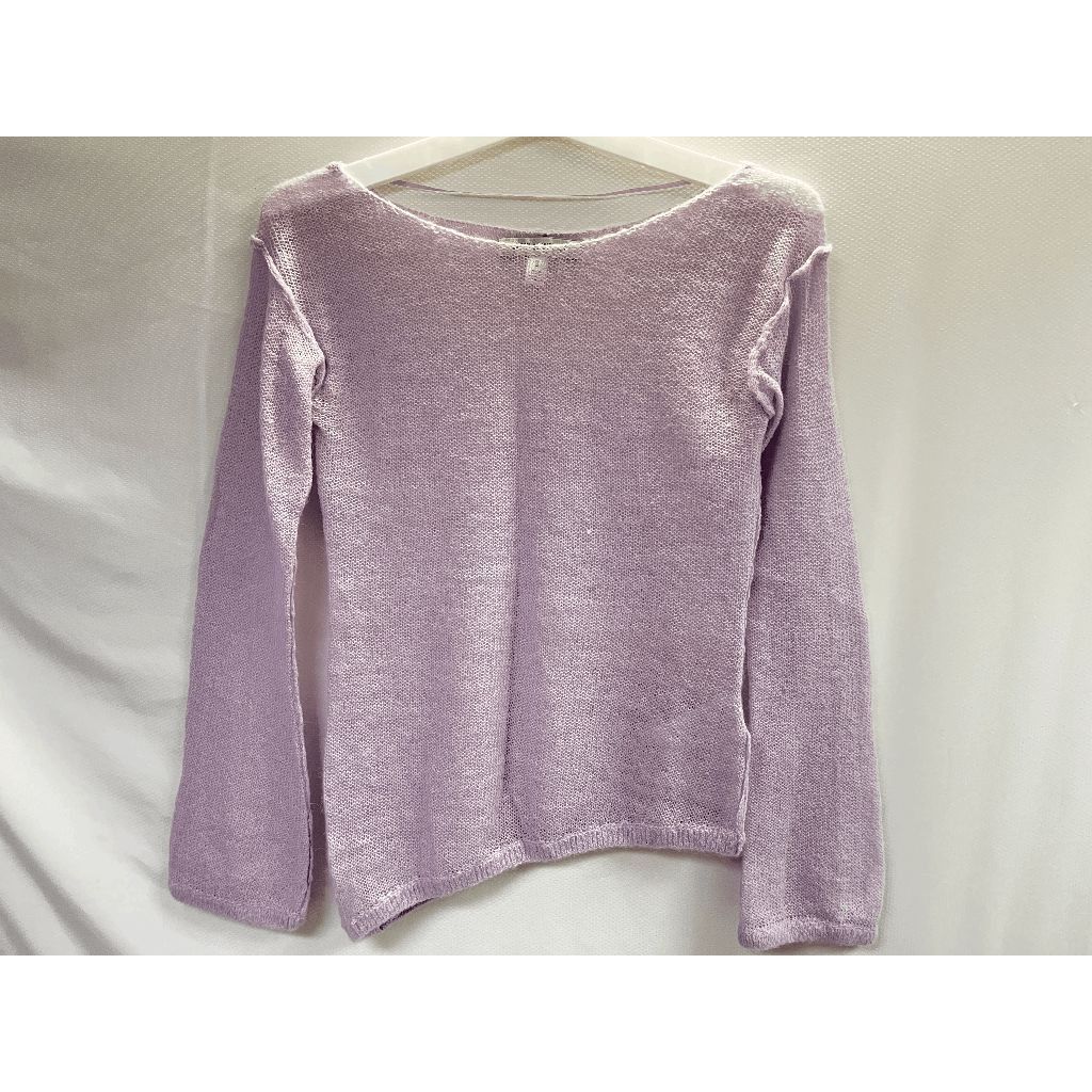 Urban Outfitters Urban Outfitters Womens Tunic Long Sleeve Asymmetrical Knit Top Purple Small Size S / US 4 / IT 40 - 1 Thumbnail