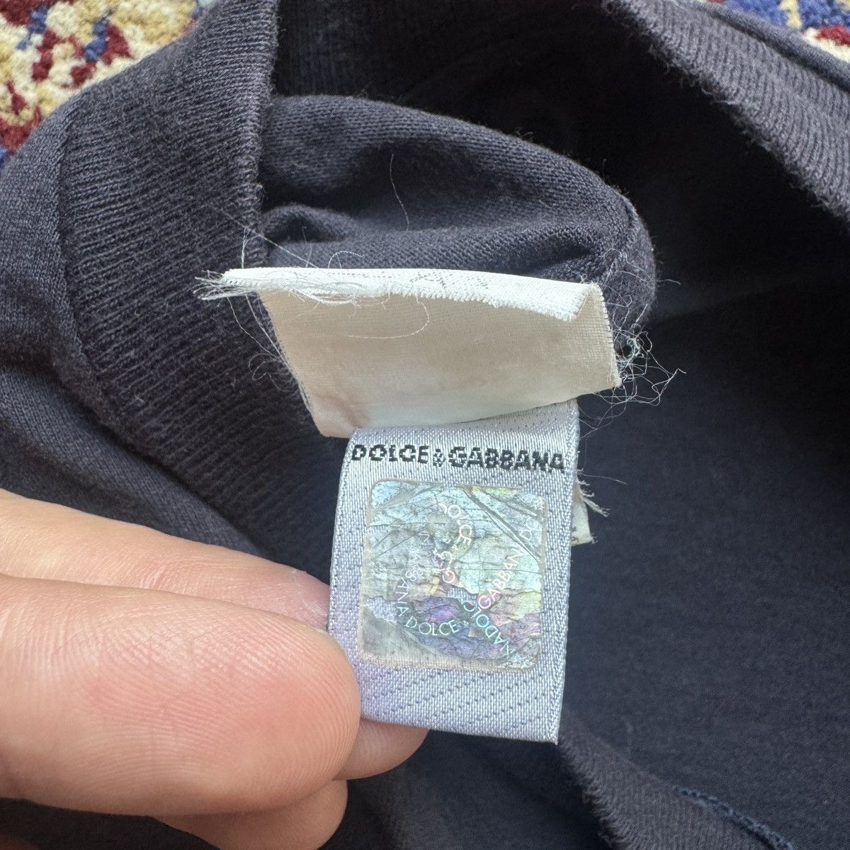 Dolce & Gabbana SAMPLE 90s Dolce & Gabbana Parfum Logo Tee Designer Brand Size US L / EU 52-54 / 3 - 7 Thumbnail