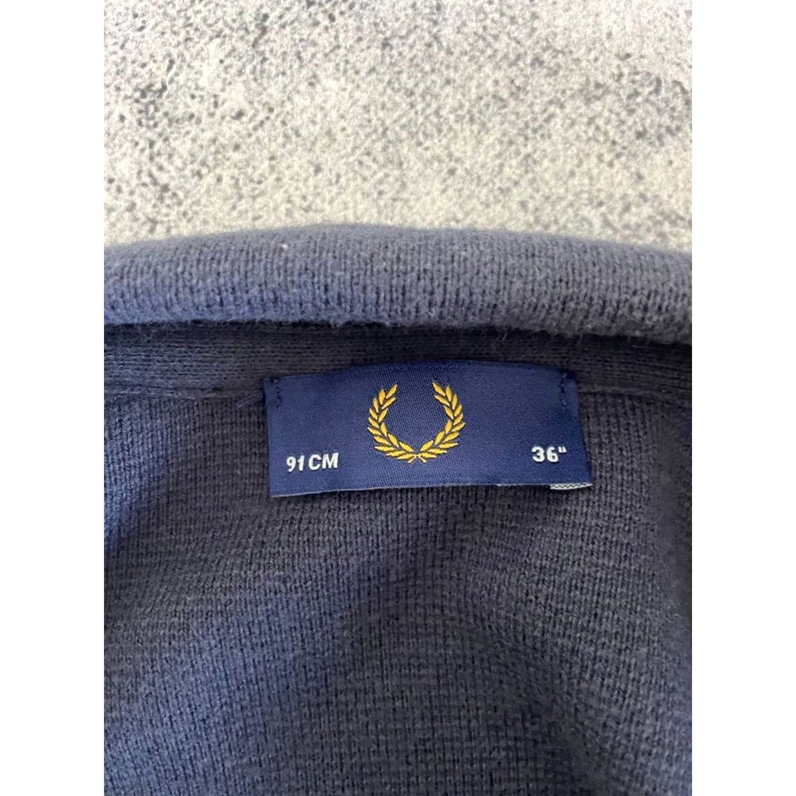 Fred Perry Fred Perry Mens Knit Blazer Coat Size 36 Blue Cotton Long Sleeve Multi-Pockets Size US M / EU 48-50 / 2 - 3 Thumbnail