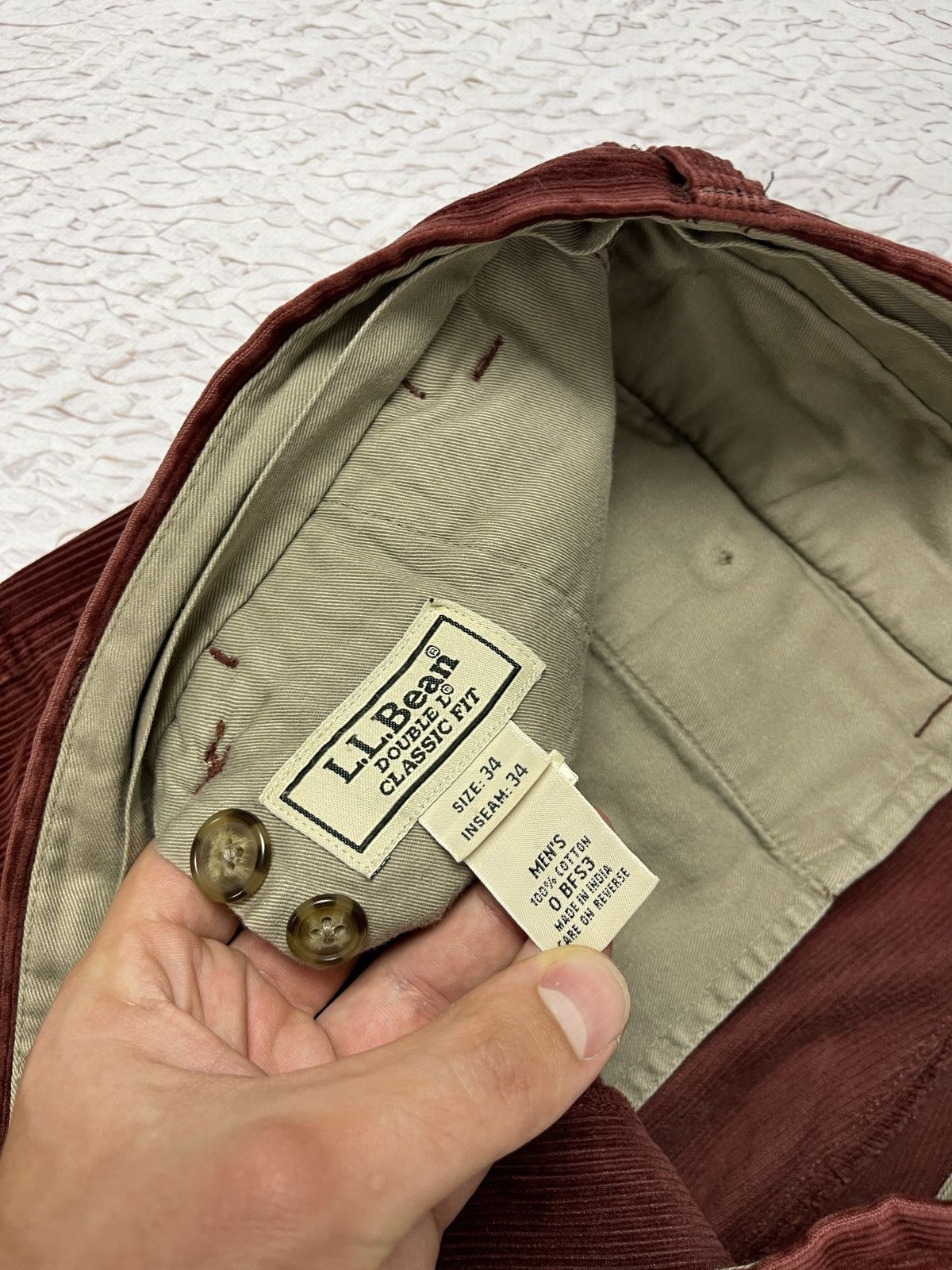L.L. Bean L.L. Bean vintage corduroy burgundy casual pants Size US 34 / EU 50 - 10 Thumbnail