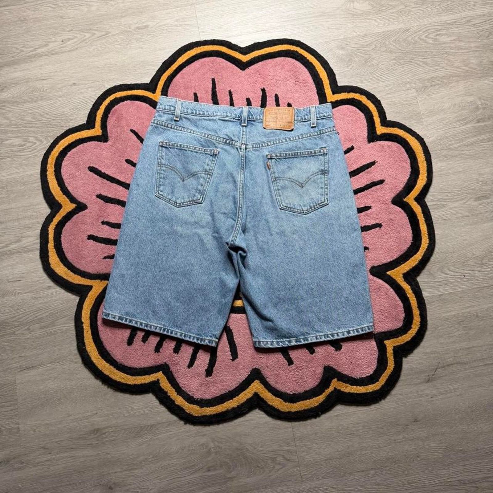 Levi's × Vintage Vintage Levi’s Strauss 550 Relaxed Fit Orange Tab Jean Short Size US 38 / EU 54 - 7 Thumbnail