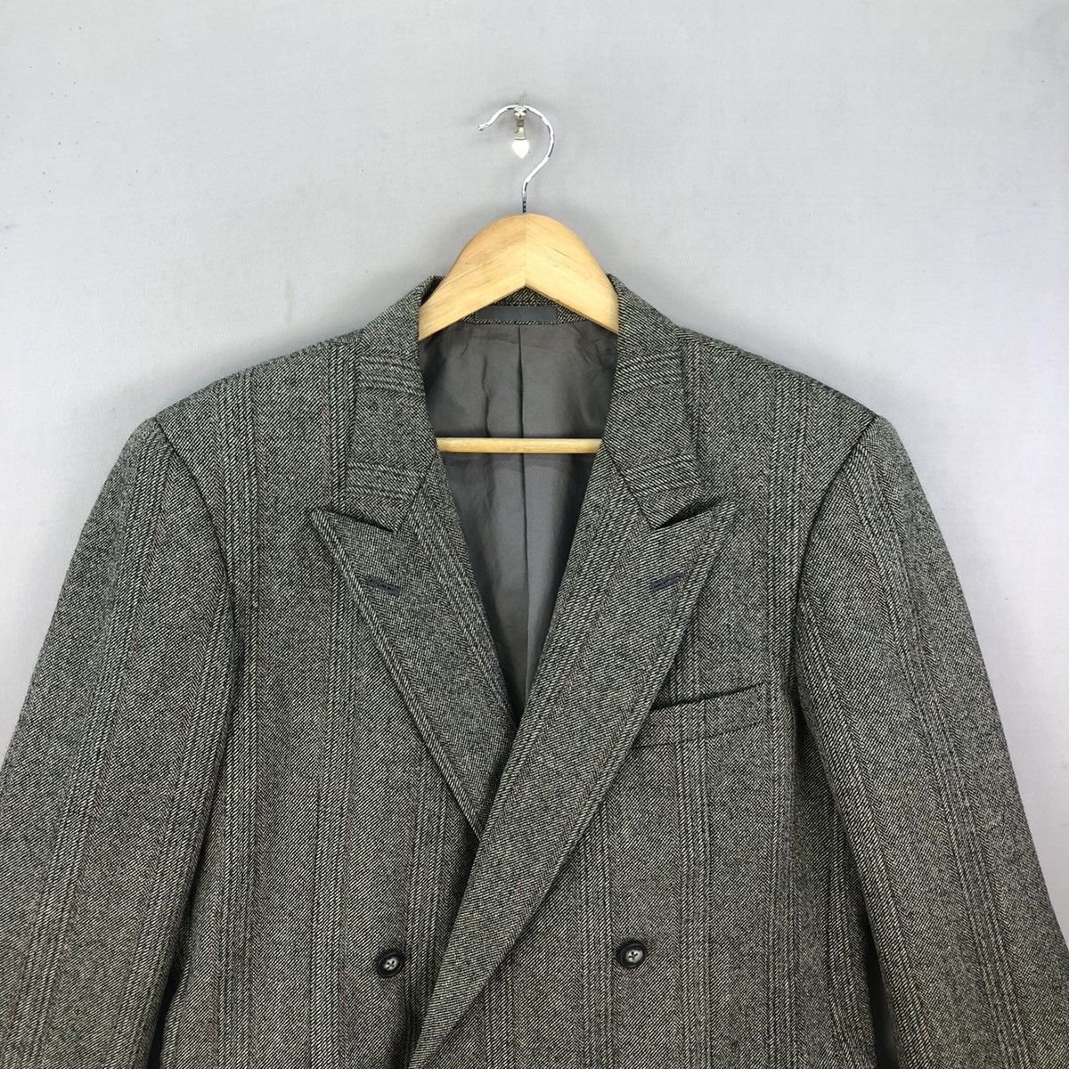 Burberry Vintage 90’s Burberrys Double Breasted Wool Blazer Size US M / EU 48-50 / 2 - 4 Thumbnail
