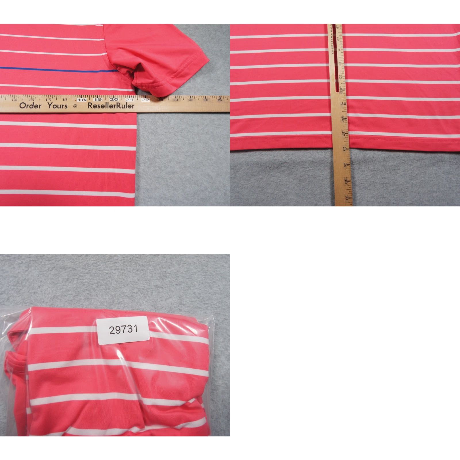 Vineyard Vines VINTAGE Vineyard Vines Polo Shirt Mens Medium Pink Short Sleeve Striped Collared Preppy Mens Size US M / EU 48-50 / 2 - 8 Thumbnail