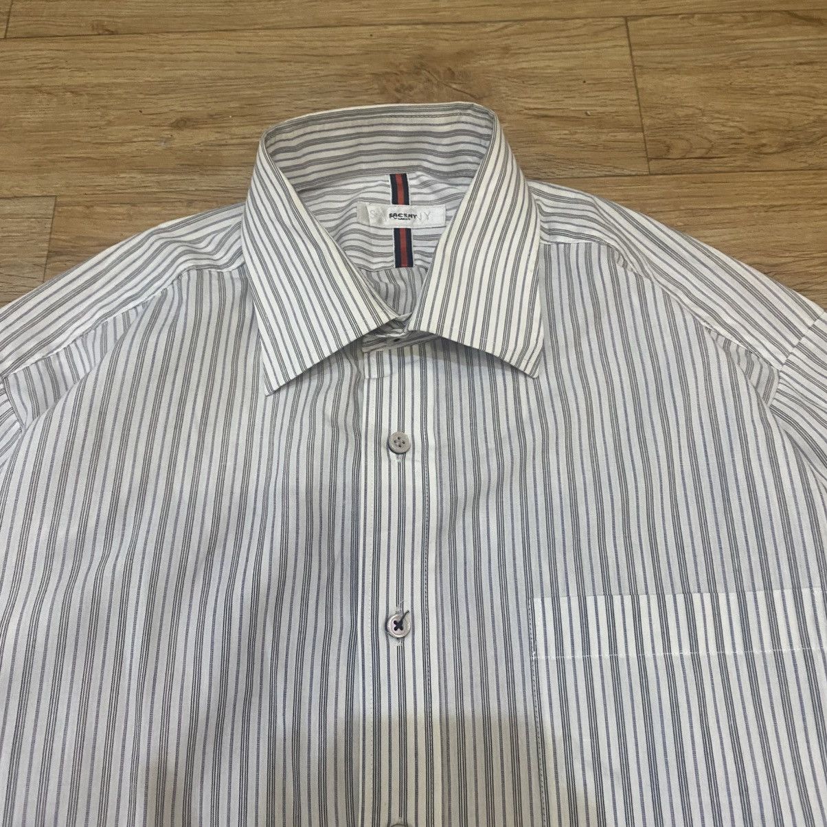 Yohji Yamamoto 90s Sacsny Y'saccs By Yohji Yamamoto Stripe LS Shirt Size US L / EU 52-54 / 3 - 3 Thumbnail