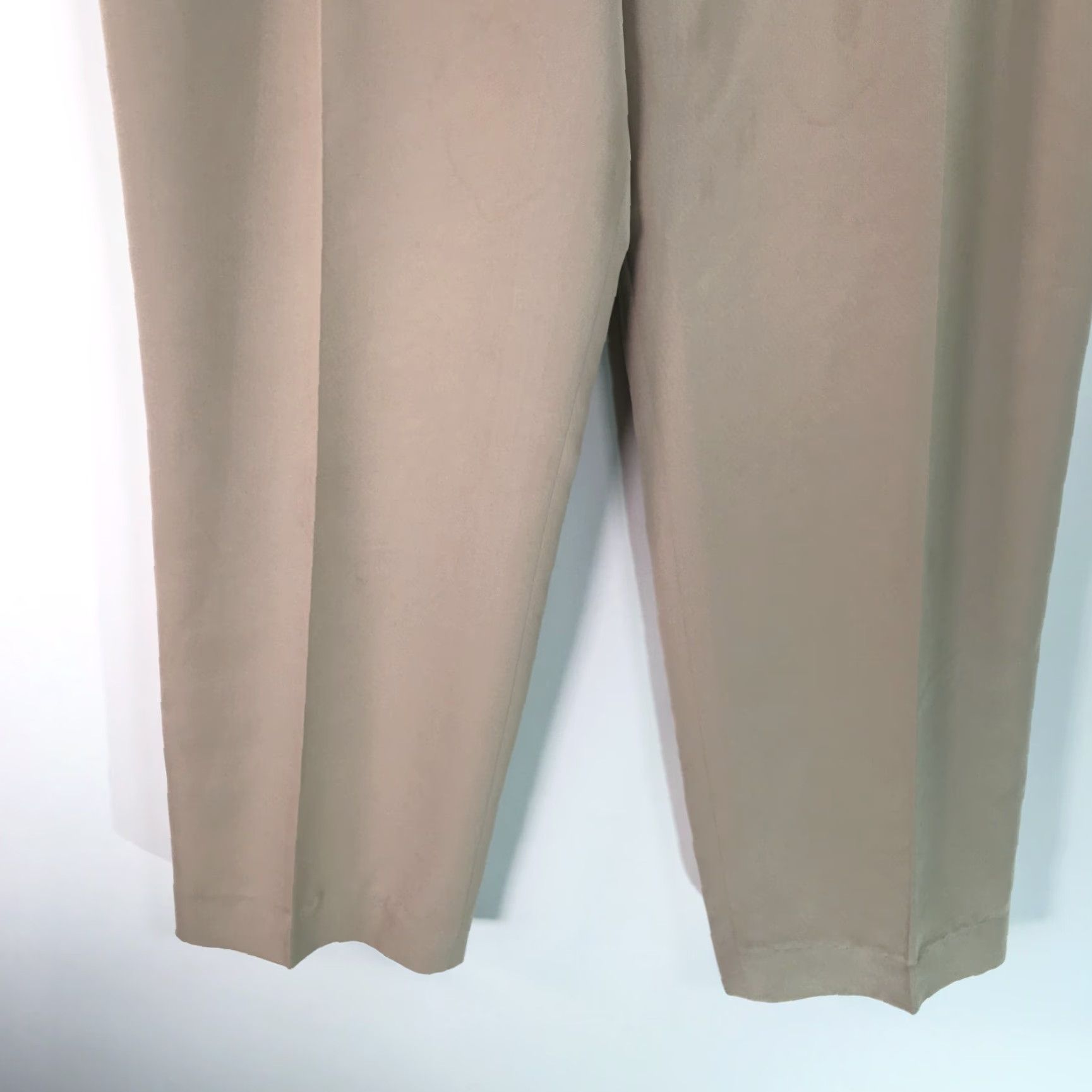 Vintage VINTAGE Harlan Women's Straight Leg High Rise Beige Dress Pants Size 10 32 in Waist Inseam 29 in Regular Fit Pants Mens Womens Size 32" / US 10 / IT 46 - 5 Thumbnail