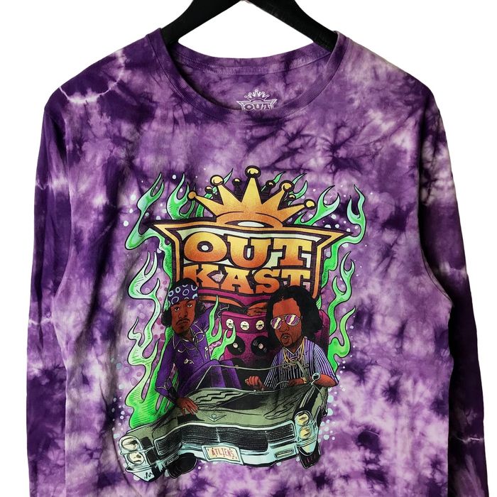 Outkast Outkast Crewneck T Shirt Hip Hop Duo Purple White Medium | Grailed