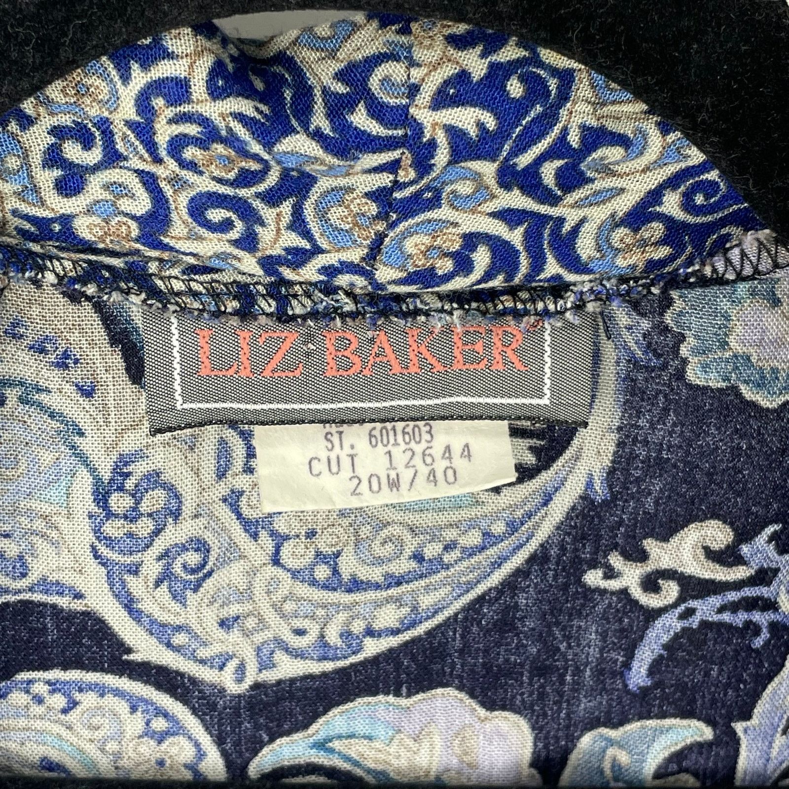 Vintage Vintage Liz Baker Rayon Cardigan Size 3XL / US 20-22 - 7 Thumbnail