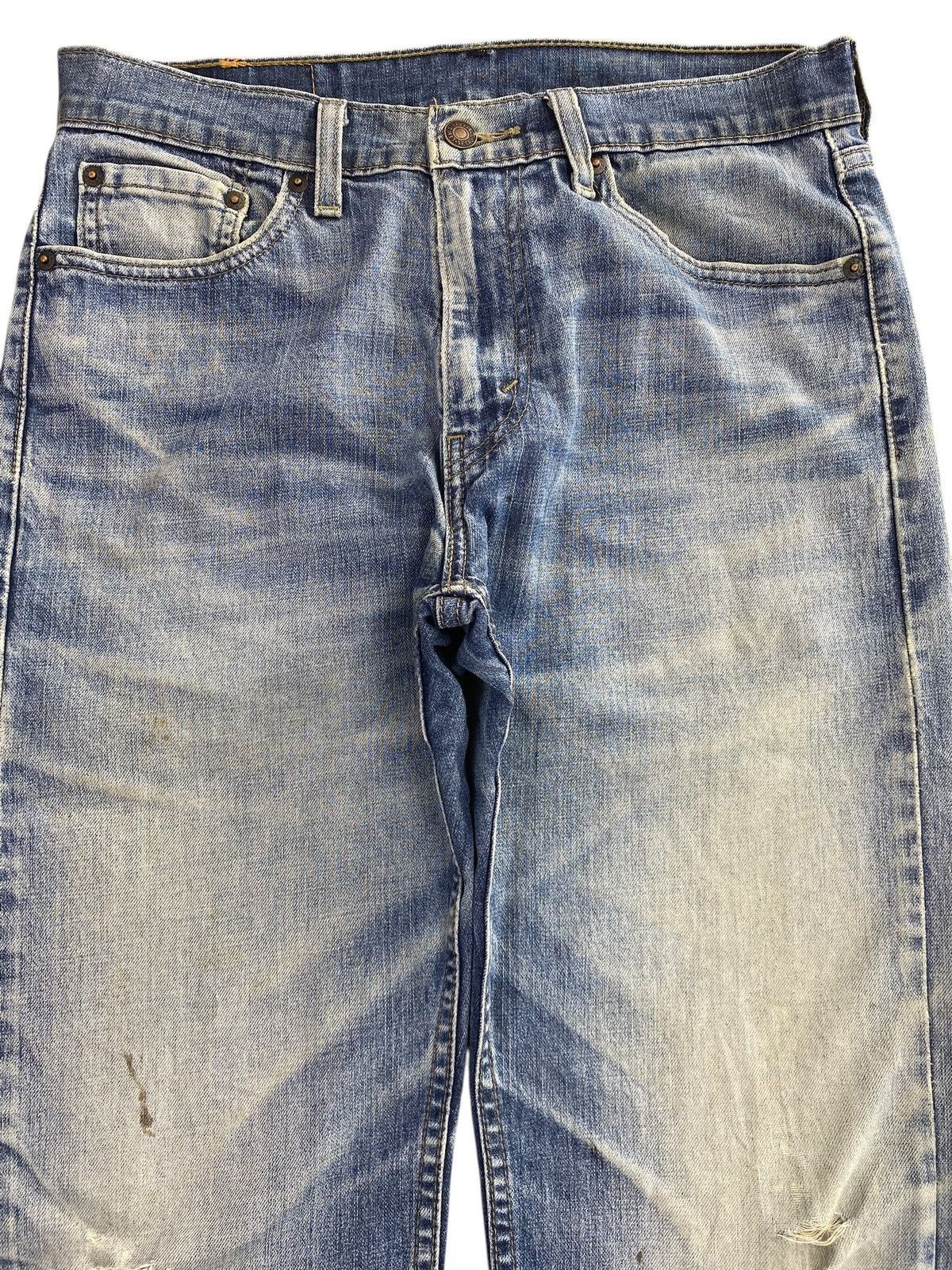 Levi's Levi’s_ Mud Wash Whiskered Style Straight Leg Jeans Size US 30 / EU 46 - 2 Thumbnail