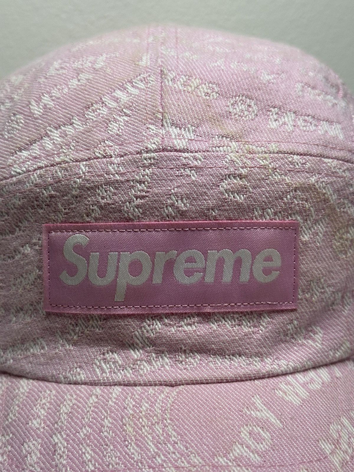 Supreme Supreme Circles Jacquard Denim Camp Cap Hat Size ONE SIZE - 2 Thumbnail
