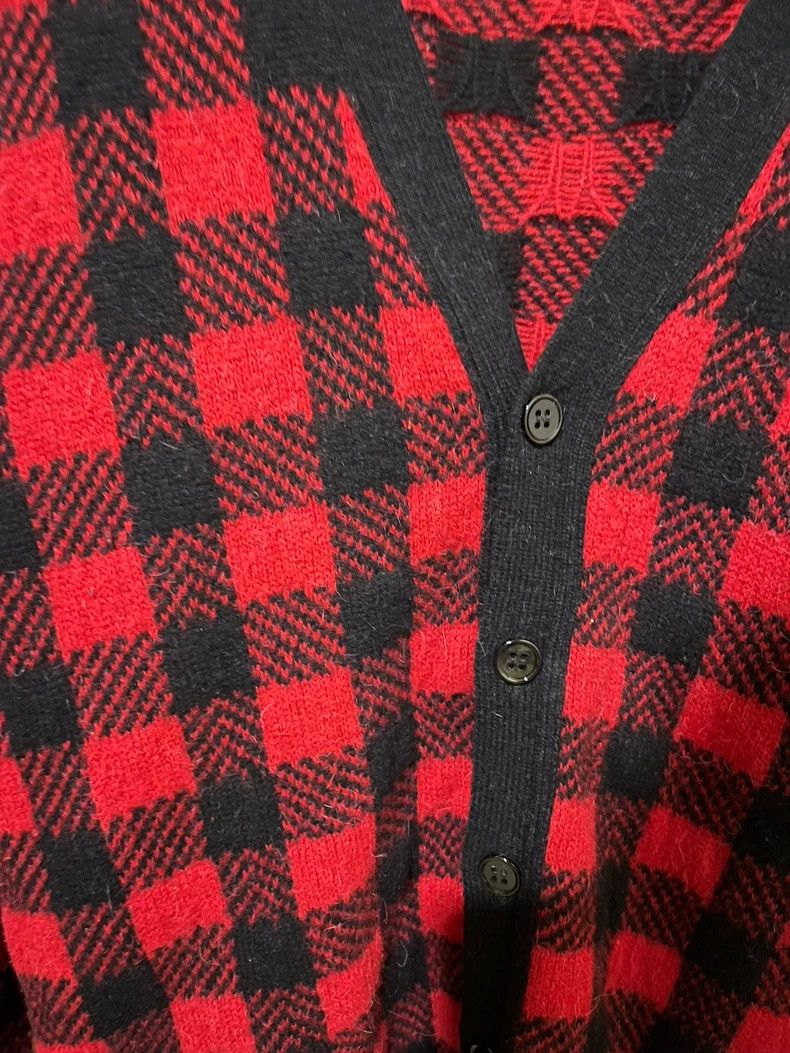 Saint Laurent Paris saint Laurent paris14fw authentic black and red plaid card Size US M / EU 48-50 / 2 - 2 Thumbnail