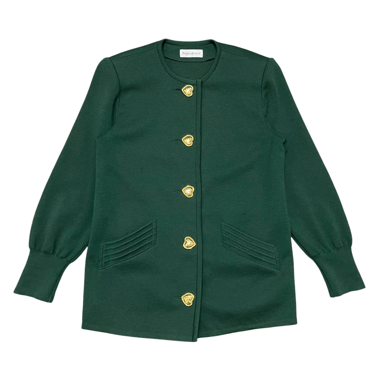 Yves Saint Laurent Vintage YSL Yves Saint Laurent Wool Coat Love Button Size M / US 6-8 / IT 42-44 - 1 Thumbnail
