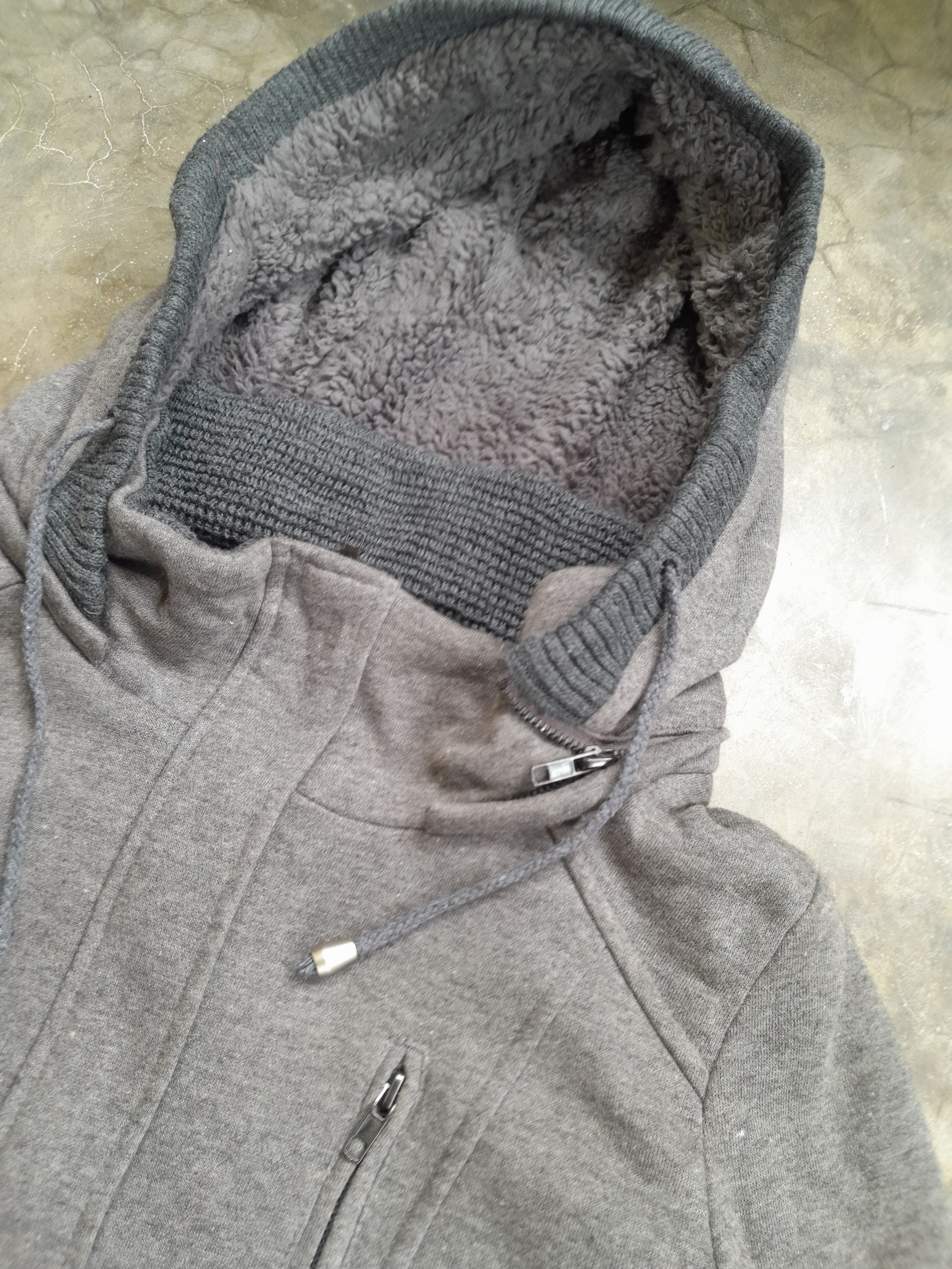 Japanese Brand 2000s Heaven And Earth - Vkei Skull Sherpa Zip Up Hoodie Size US M / EU 48-50 / 2 - 4 Thumbnail