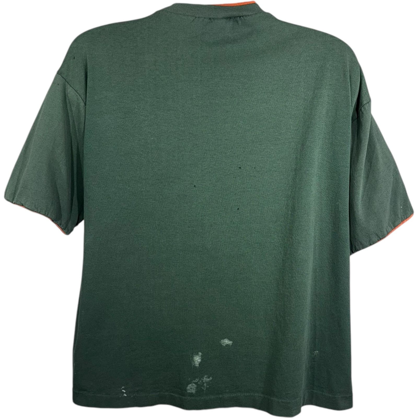 TEE JAYS Vintage University Of Miami Hurricanes Mascot Tee 90s Size US L / EU 52-54 / 3 - 5 Thumbnail