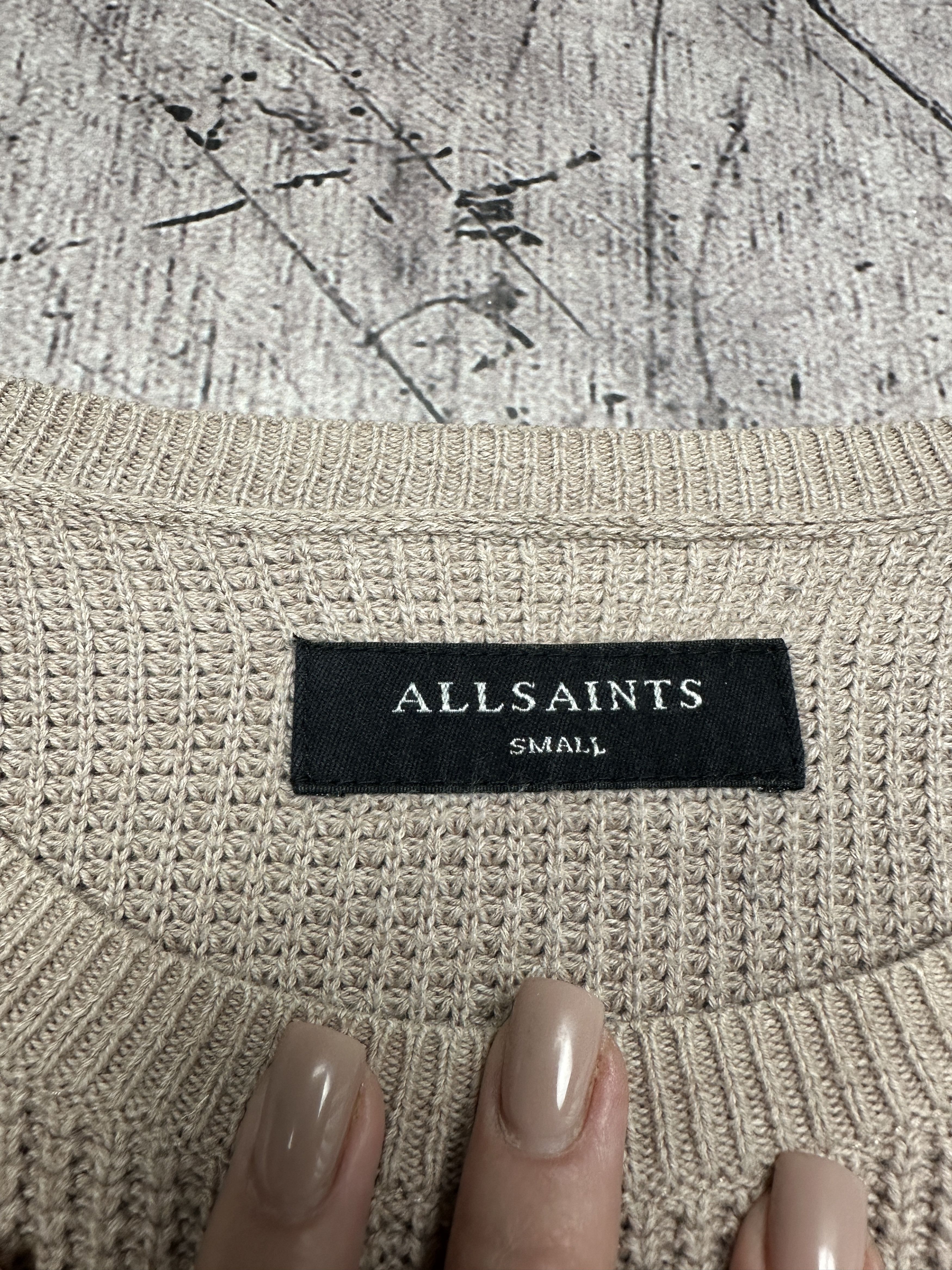 Allsaints Allsaint Vintage Mens Trias Crew Neck Knit Sweater Size US S / EU 44-46 / 1 - 4 Thumbnail