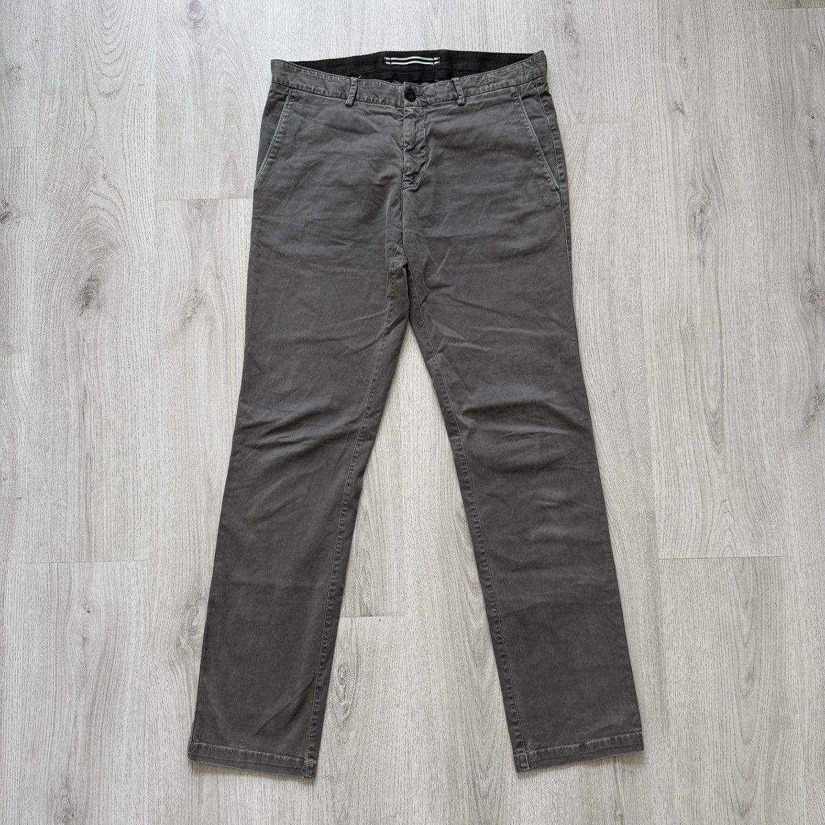 Stone Island Stone Island Type SL Grey Cotton Canvas Pants Size US 34 / EU 50 - 1 Thumbnail
