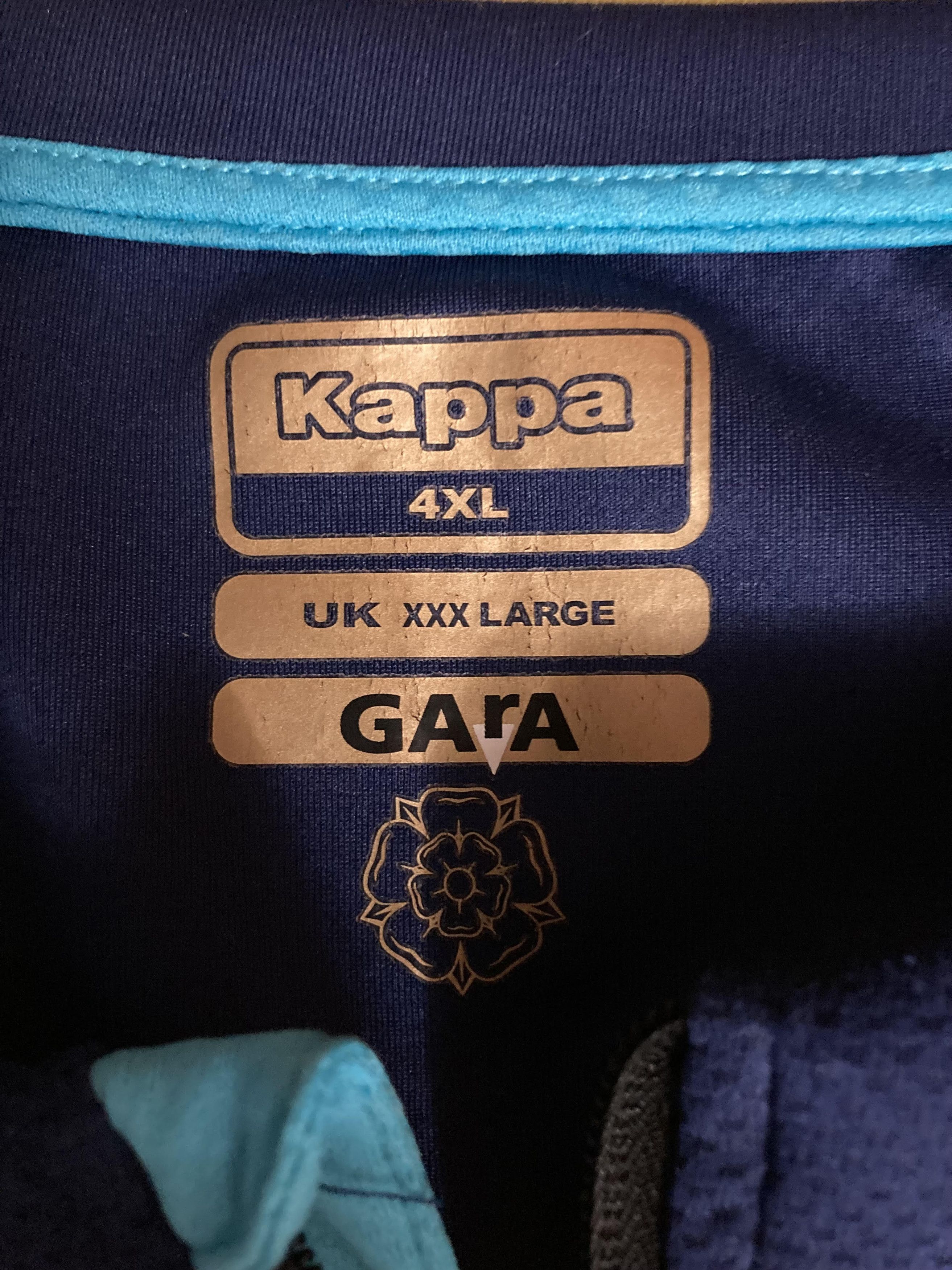 Kappa 2019-20 Leeds Kappa 1/4 Zip Training Jersey Top Long Sleeve Size US XXL / EU 58 / 5 - 3 Thumbnail