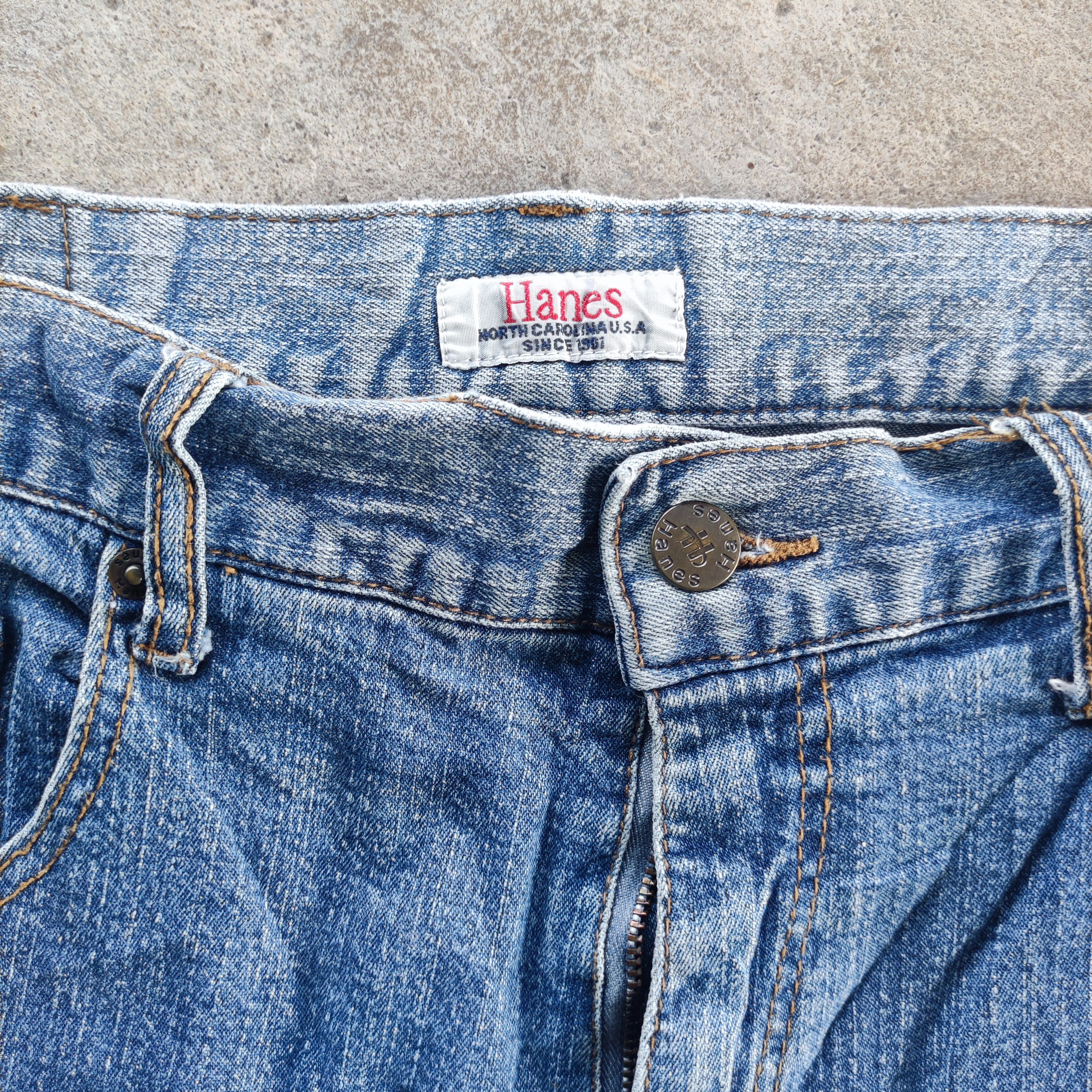 Hanes Vintage Hanes Brand Jeans Faded Pants W37 Size US 37 - 4 Thumbnail