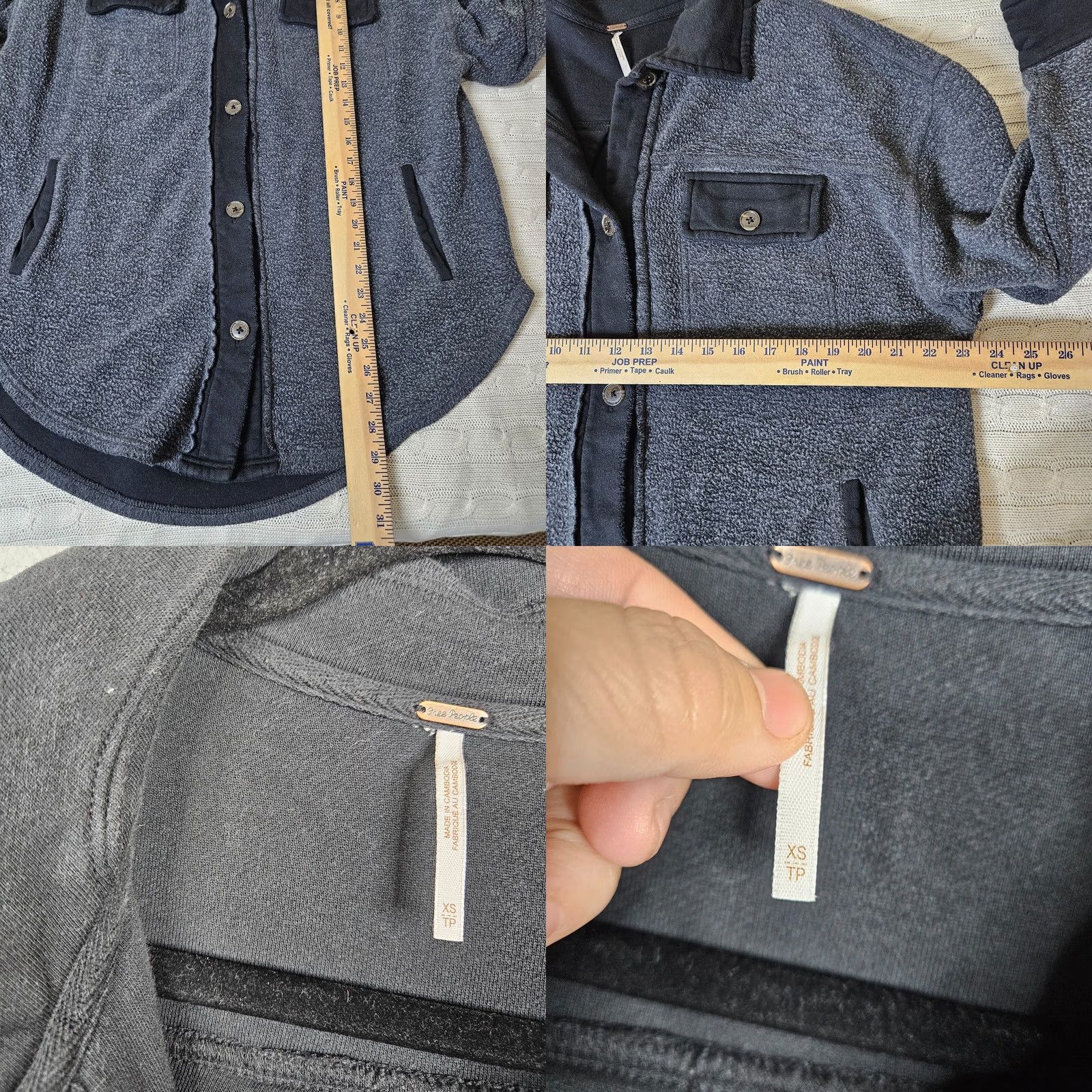 Free People Free People Jacket Women's XS Fleece Multicolor All Seasons Regular Size XS Covered Button Closure Casual Fall Winter Spring Shirt? Size XS / US 0-2 / IT 36-38 - 8 Thumbnail
