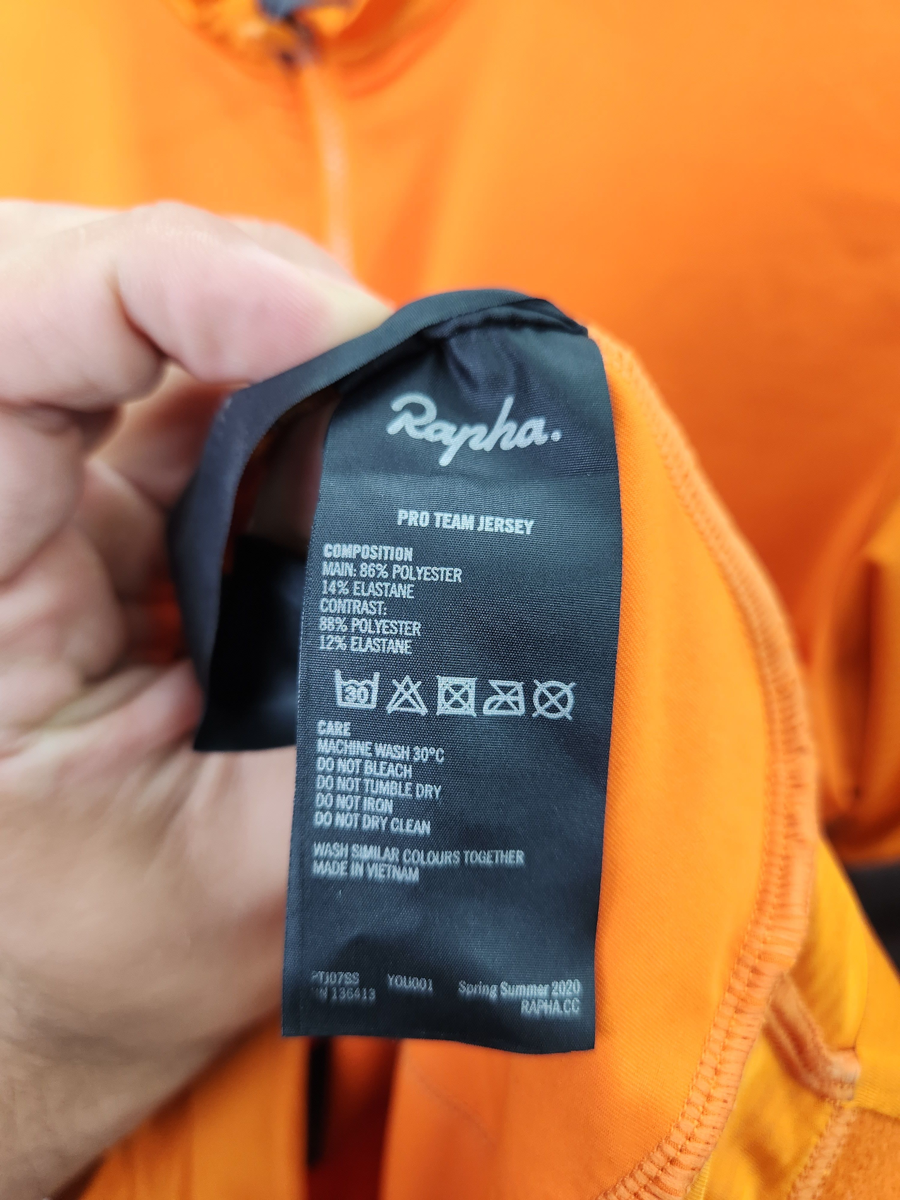 Rapha Rapha pro team jersey orange size L Size US L / EU 52-54 / 3 - 11 Thumbnail