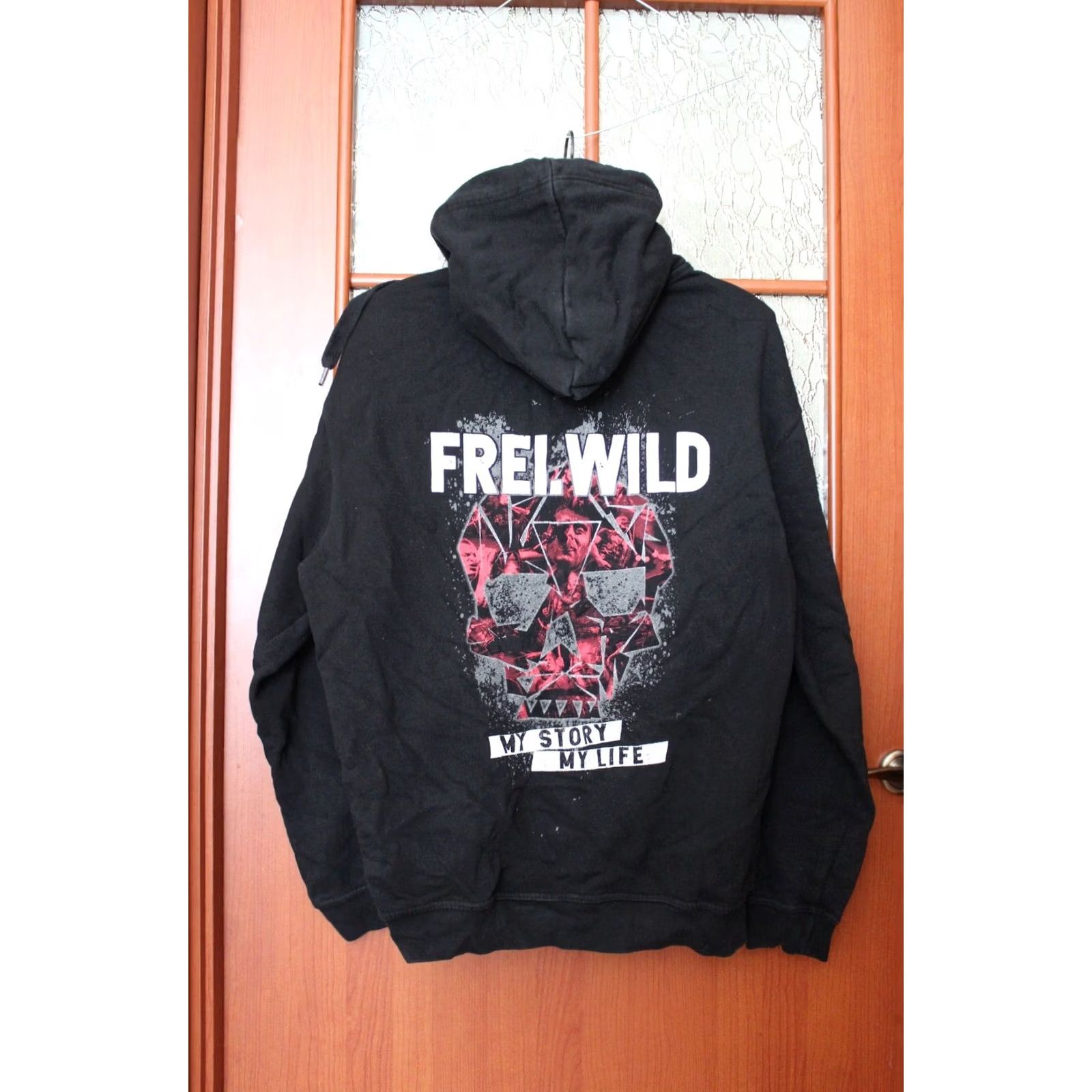 Vintage VINTAGE Frei.Wild My Story My Life Hooded Jacket Black Hoodie XXL Unbranded Unisex Adults Rock Hoodie Men Women Size US XXL / EU 58 / 5 - 7 Thumbnail