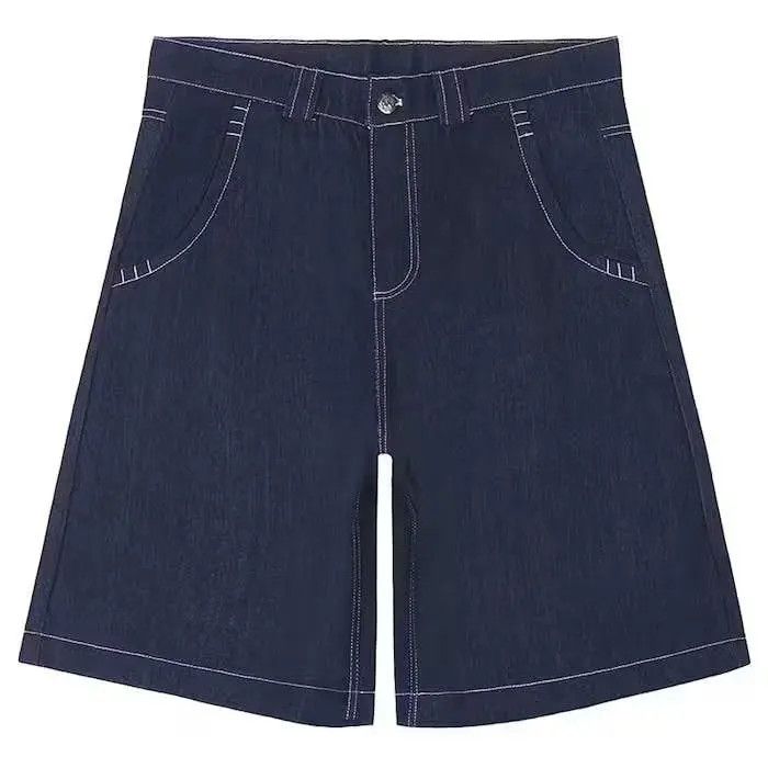 Japanese Brand Hip Hop Pockets Embroidery Letter Print SHort Jean Size US 32 / EU 48 - 5 Thumbnail