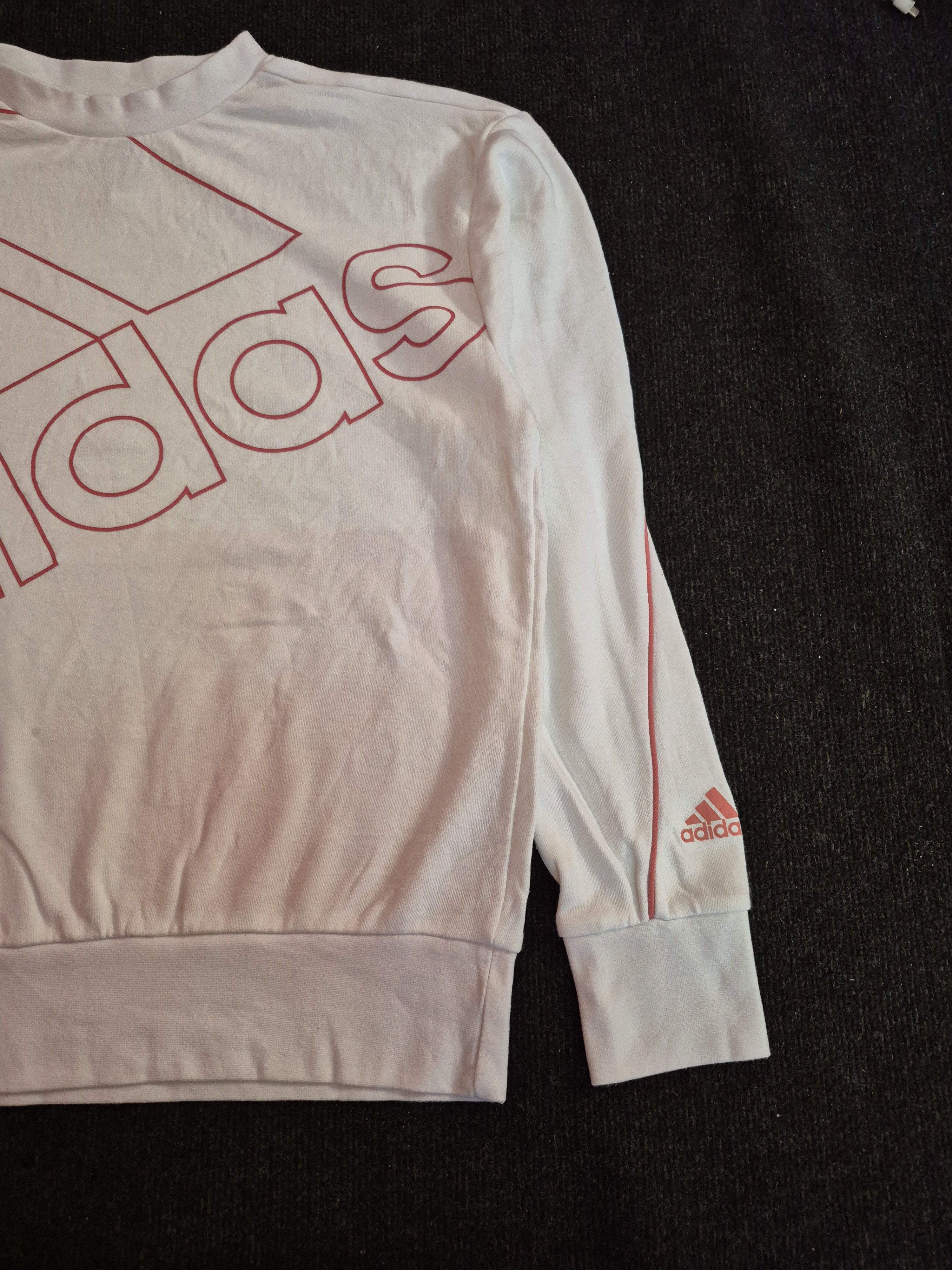 Adidas 🔥 Adidas Over Print Logo Sports Sweater Size US M / EU 48-50 / 2 - 2 Thumbnail