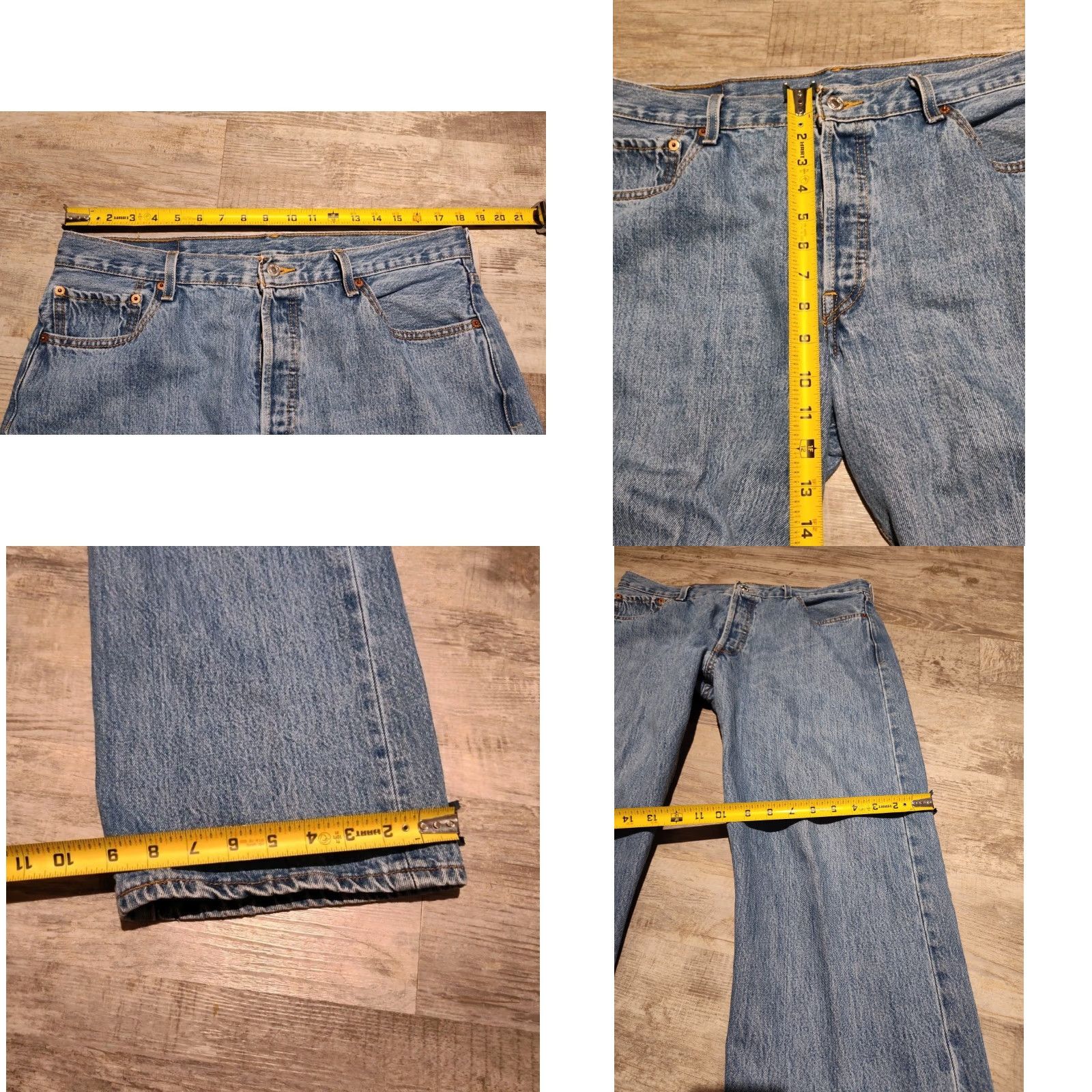 Levi's VINTAGE Levi's 501 Denim Jeans Men Size 36x34 Blue 90s Biker Grunge Authentic Size US 36 / EU 52 - 8 Thumbnail