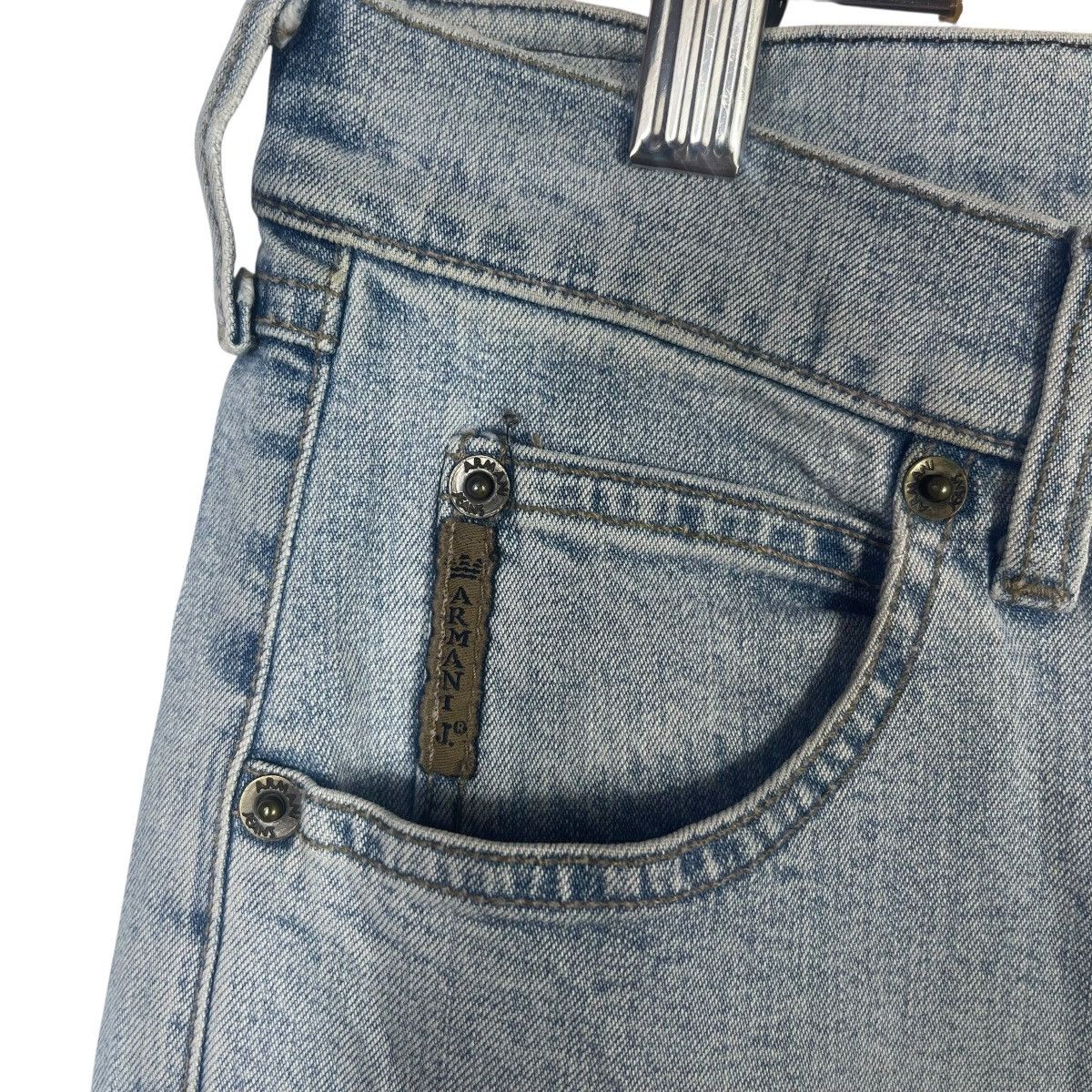 Armani Vintage Armani Jeans AJ Light Wash Bootcut Denim Jeans Italy Size US 28 / EU 44 - 6 Thumbnail