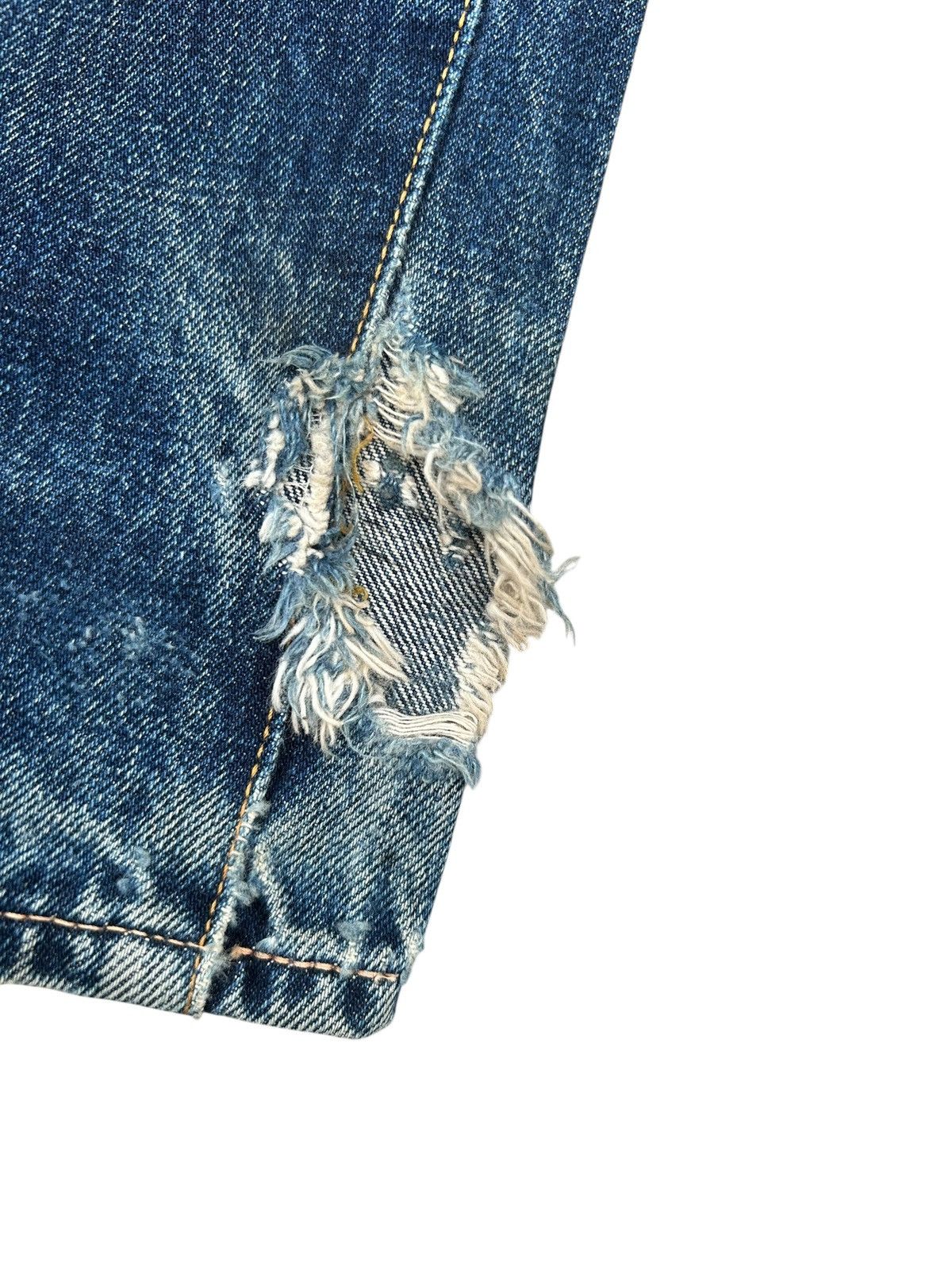 Kapital Thrashed Vintage Studio Dartisan Selvedge Denim Jeans Size US 31 - 17 Thumbnail