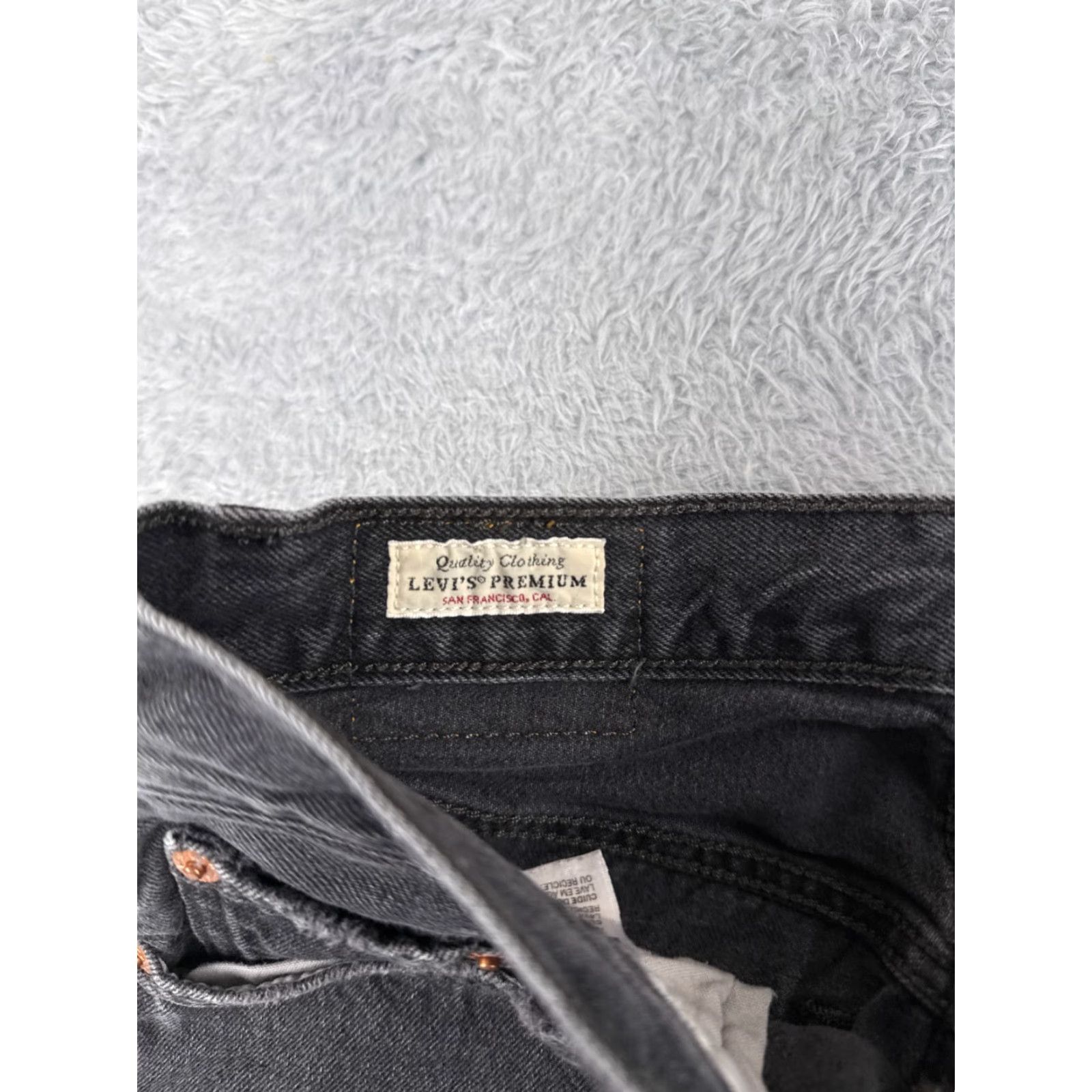 Levi's Levi's Jeans Womens 501 XX Black Denim Distressed Slim 25x27 Jeans Womens 25 Black Denim Distressed 501 XX Levi's - Vintage: No Size 42" / US 20 - 6 Thumbnail