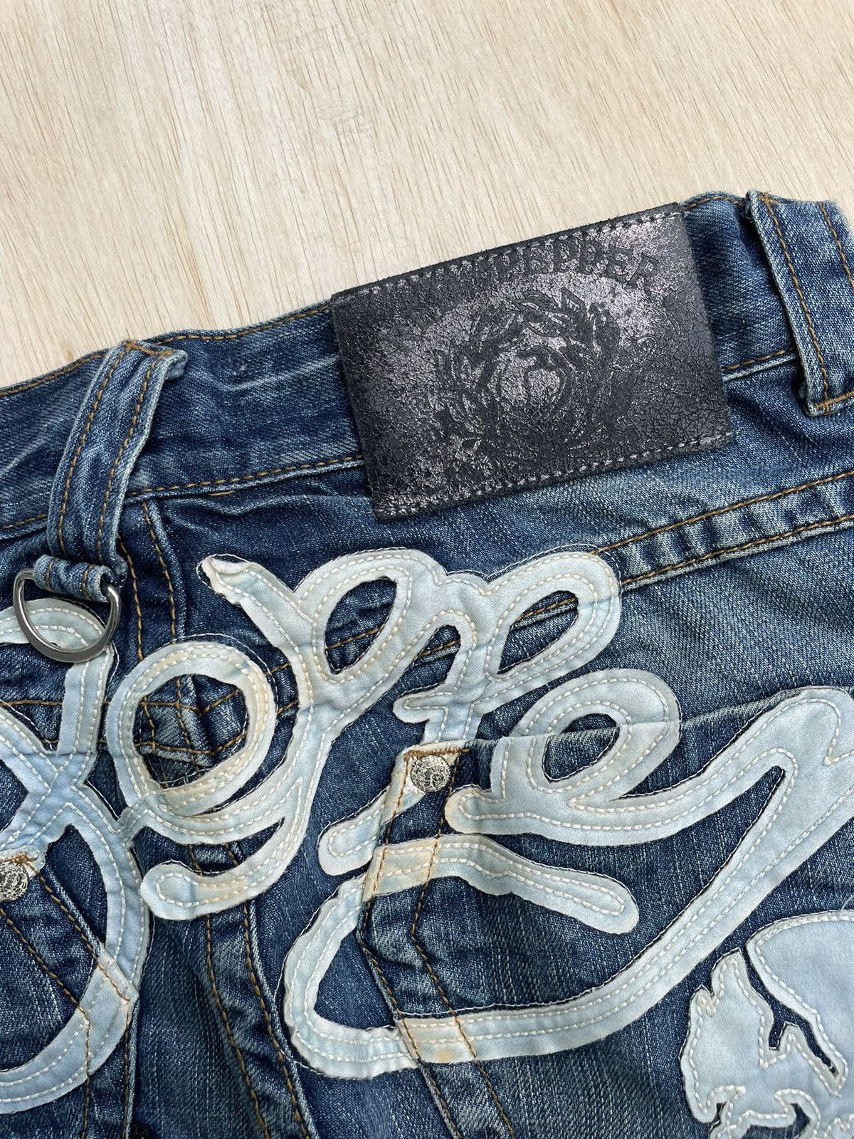 Hysteric Glamour × If Six Was Nine × Japanese Brand Red Pepper Skull Embroidery Ifsixwasnine Punk style Jeans Size US 32 / EU 48 - 6 Thumbnail