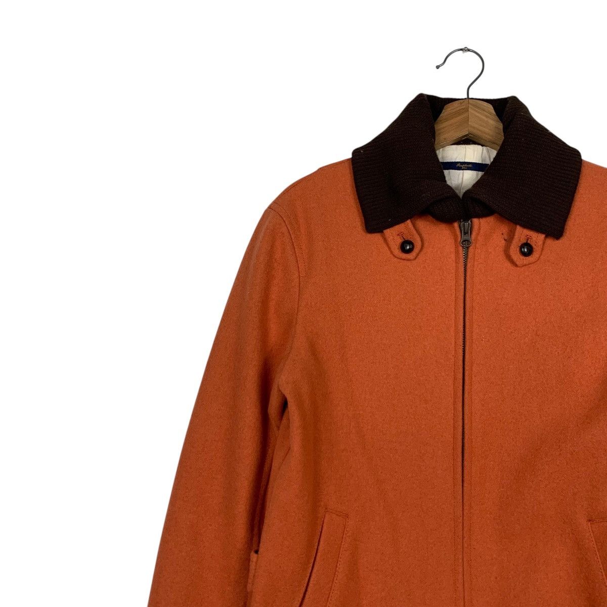 Japanese Brand SIMPLICITE PLUS Orange Wool Casual Jacket #2306-C103 Size US S / EU 44-46 / 1 - 6 Thumbnail