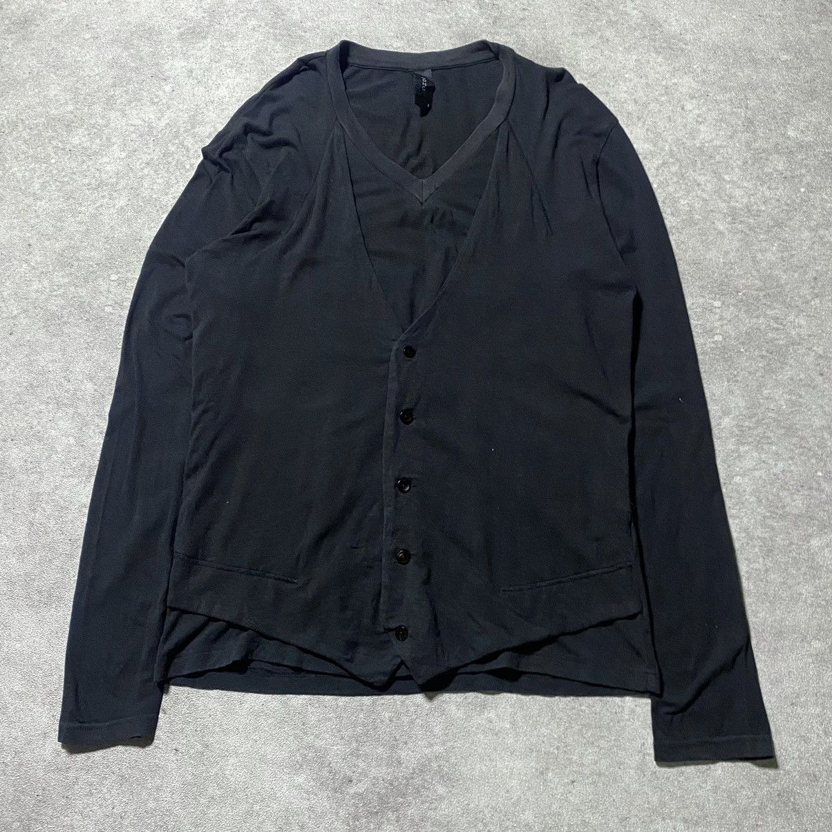 Japanese Brand 2000s DOHC Layered Vneck Button Up Size US M / EU 48-50 / 2 - 1 Thumbnail