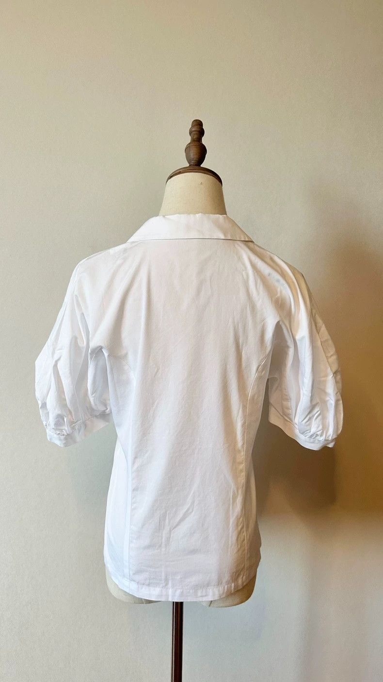 Comme des Garcons Comme Des Garcons White Round Neck Short Sleeve Shirt Size S / US 4 / IT 40 - 4 Thumbnail