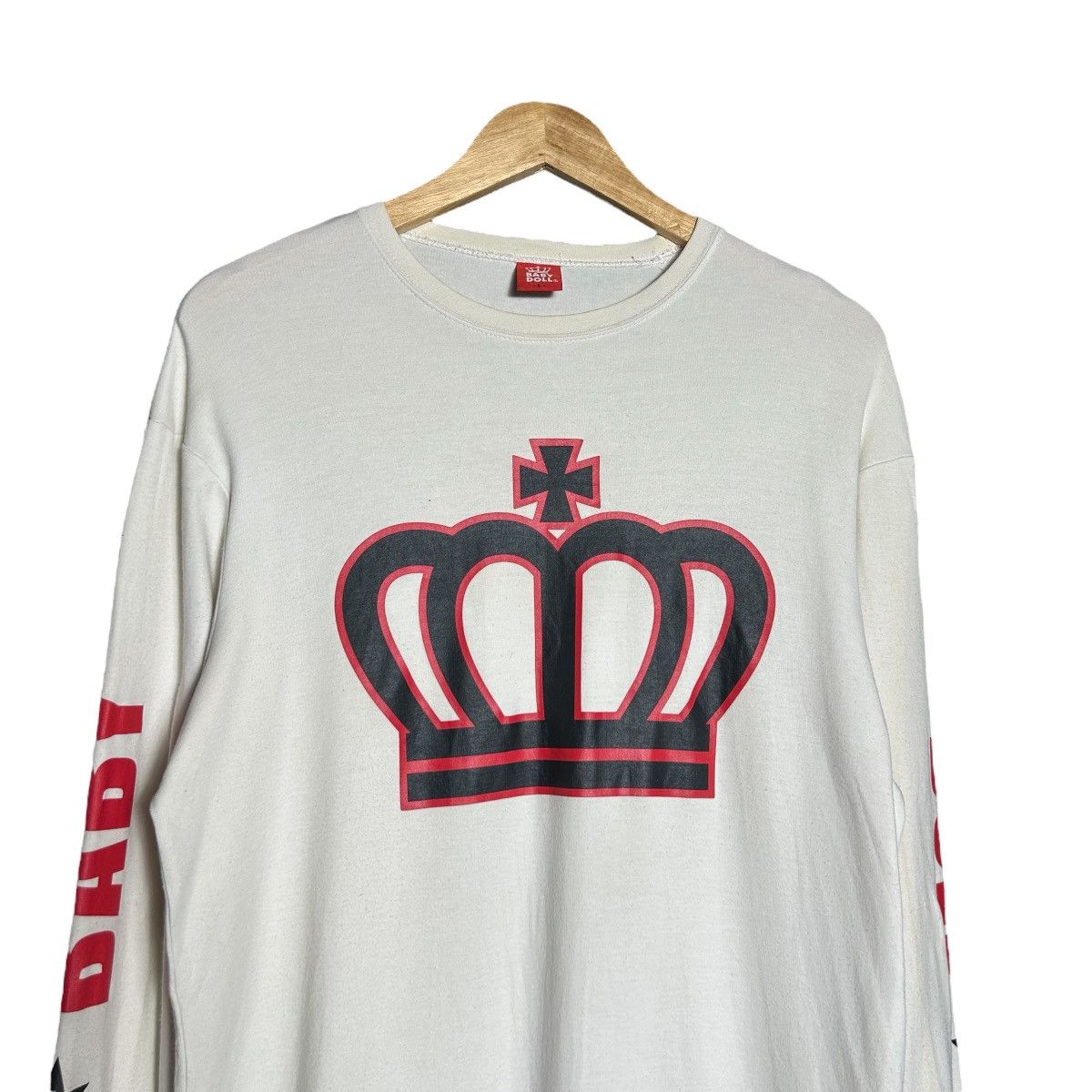 Japanese Brand Baby Doll Big Logo Long Sleeve T Shirt Size L / US 10 / IT 46 - 3 Thumbnail