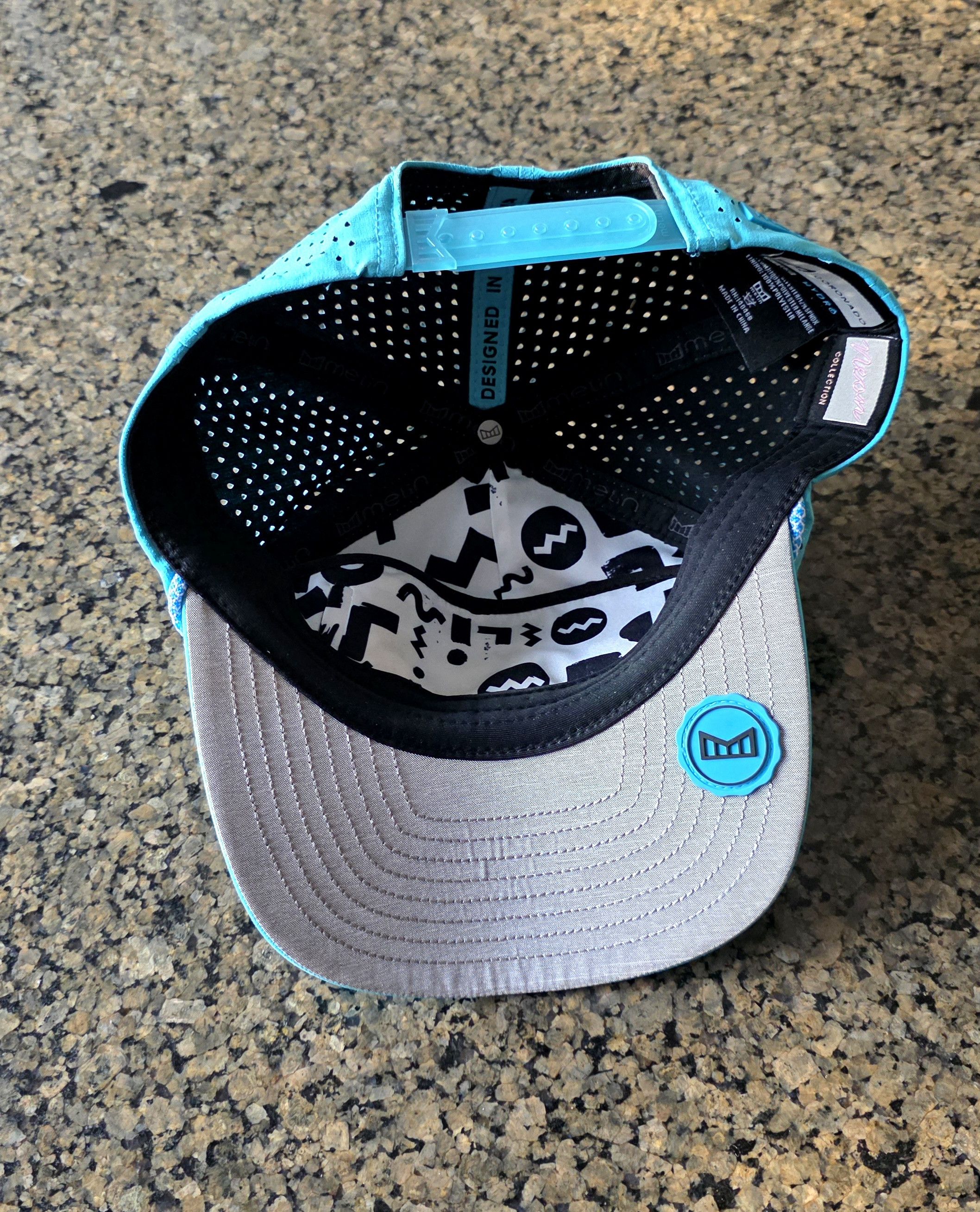 melin Melin Coronado Splash Hydro Neon Collection Blue Snapback 58 Size ONE SIZE - 6 Thumbnail