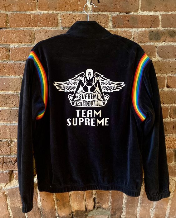 Supreme Supreme Hysteric Glamour Velour Track Jacket | Grailed