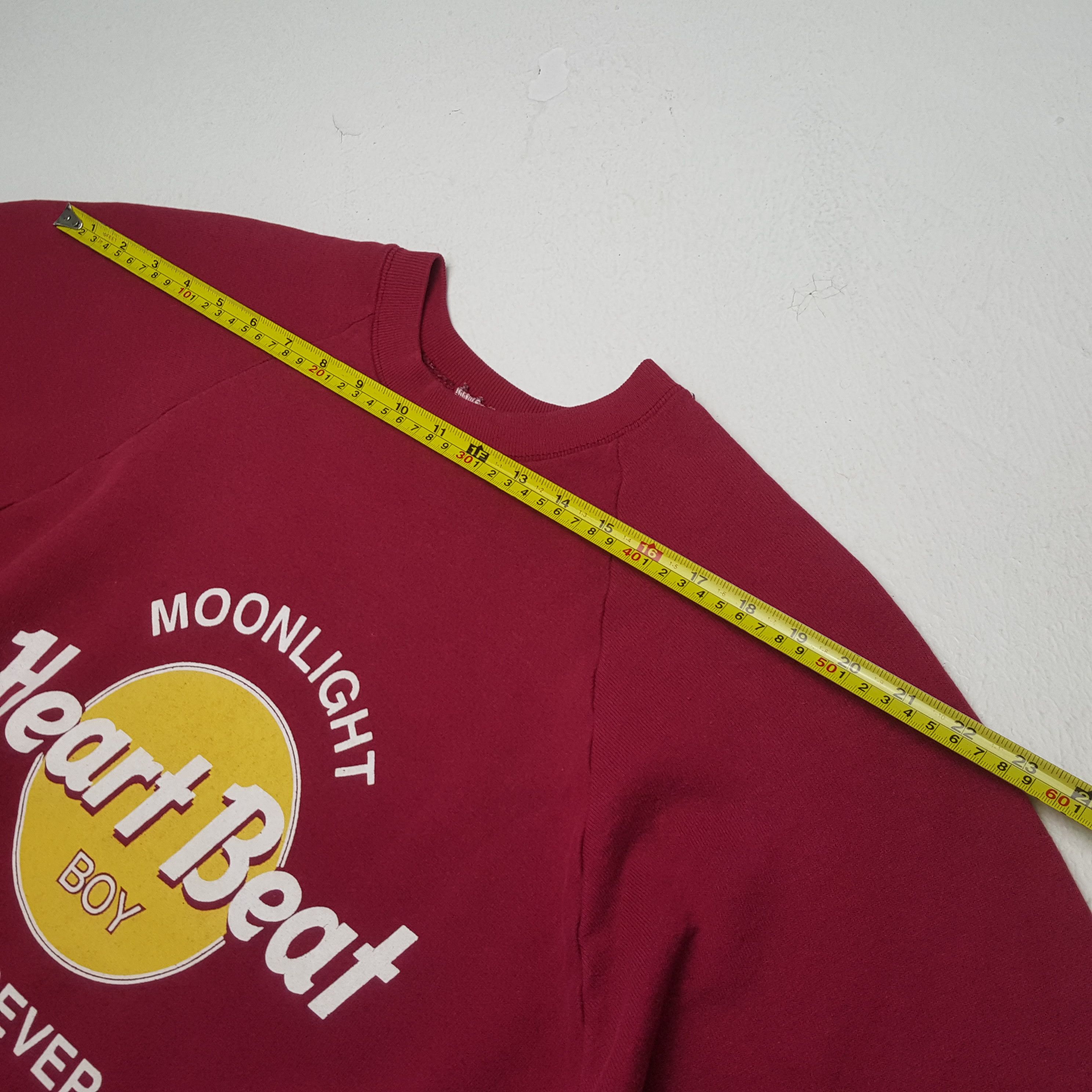 Vintage Vintage HEART BEAT BOY x Hard Rock Parody Design Sweatshirs Size US L / EU 52-54 / 3 - 4 Thumbnail