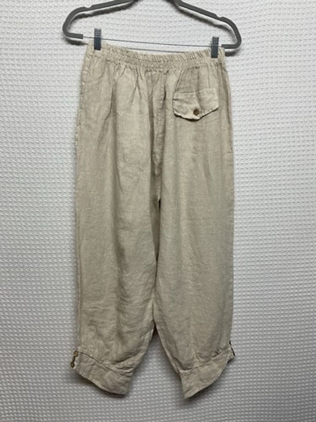 Other NWT 100% Lino Lagenlook Balloon Barrel Harem Pants Women M-L Size 29" - 11 Thumbnail