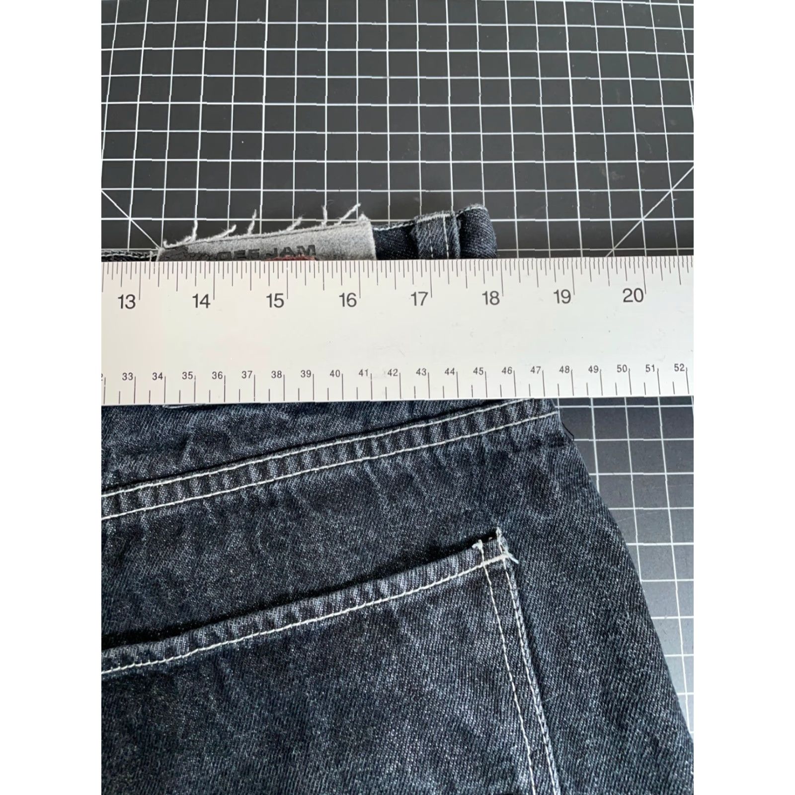 Denime VINTAGE Def Jam Men’s Jeans Baggy Fit 90s Hip Hop Denim Relaxed Fit 36x31.5 Black Size US 36 / EU 52 - 5 Thumbnail