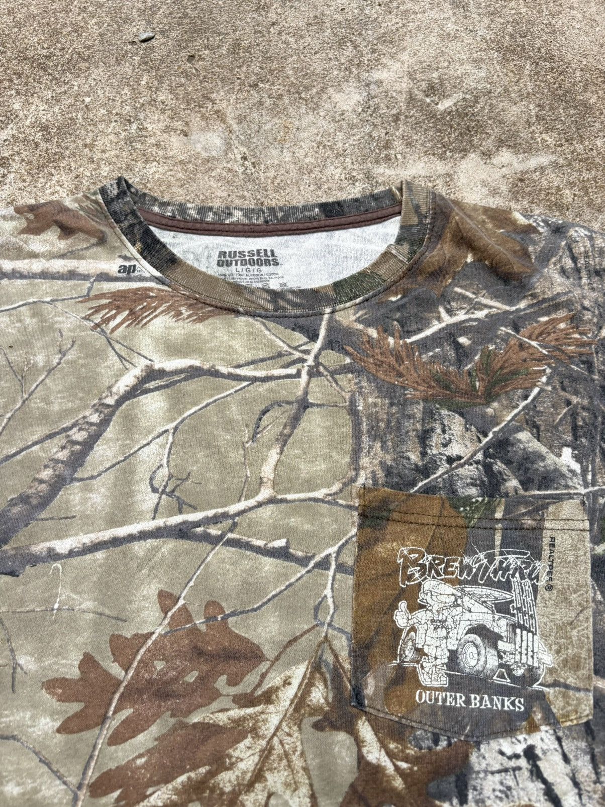 Realtree Vintage Russell Realtree T Shirt Size US L / EU 52-54 / 3 - 4 Thumbnail