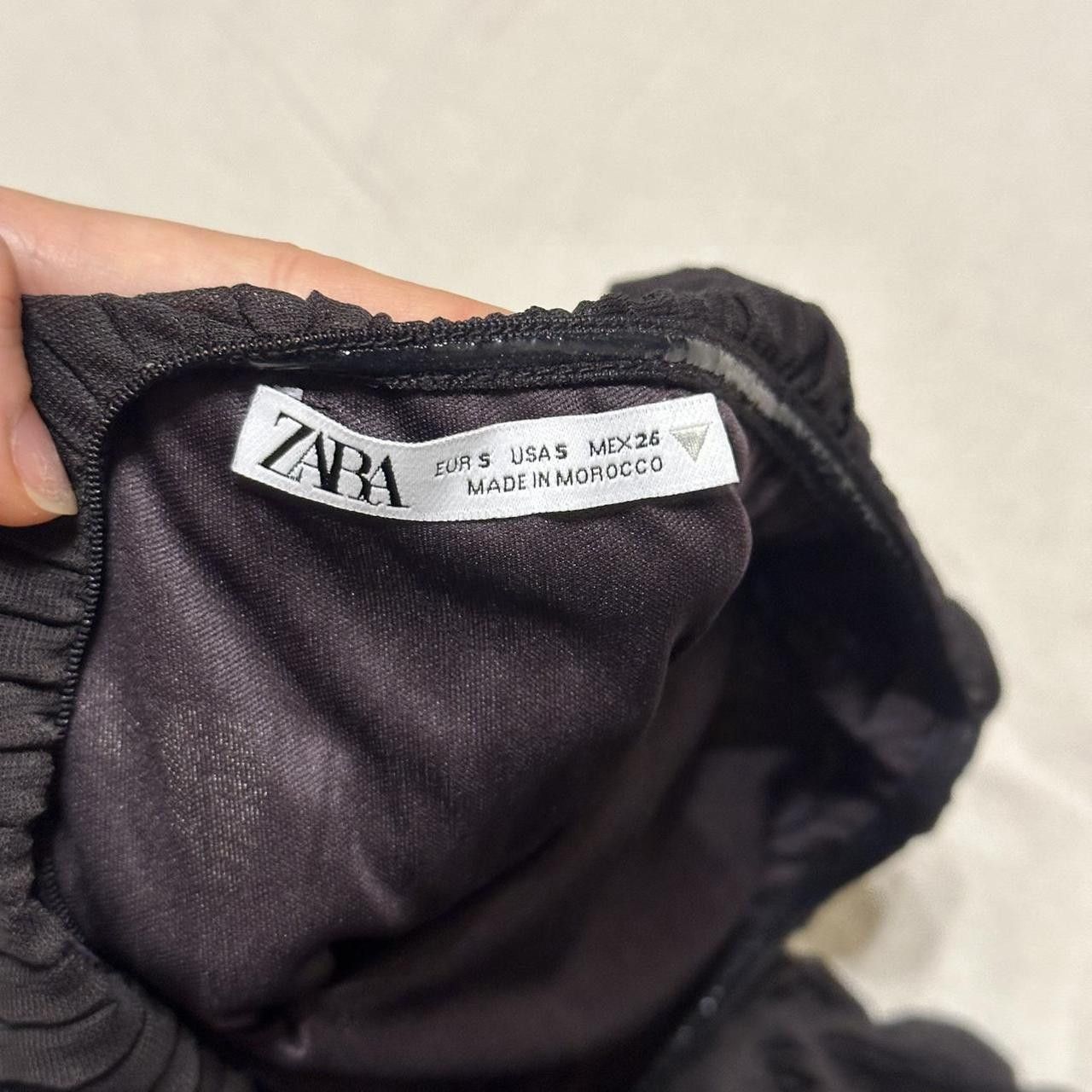 Zara ZARA ASYMMETRICAL BLACK DRESS Size S / US 4 / IT 40 - 4 Thumbnail