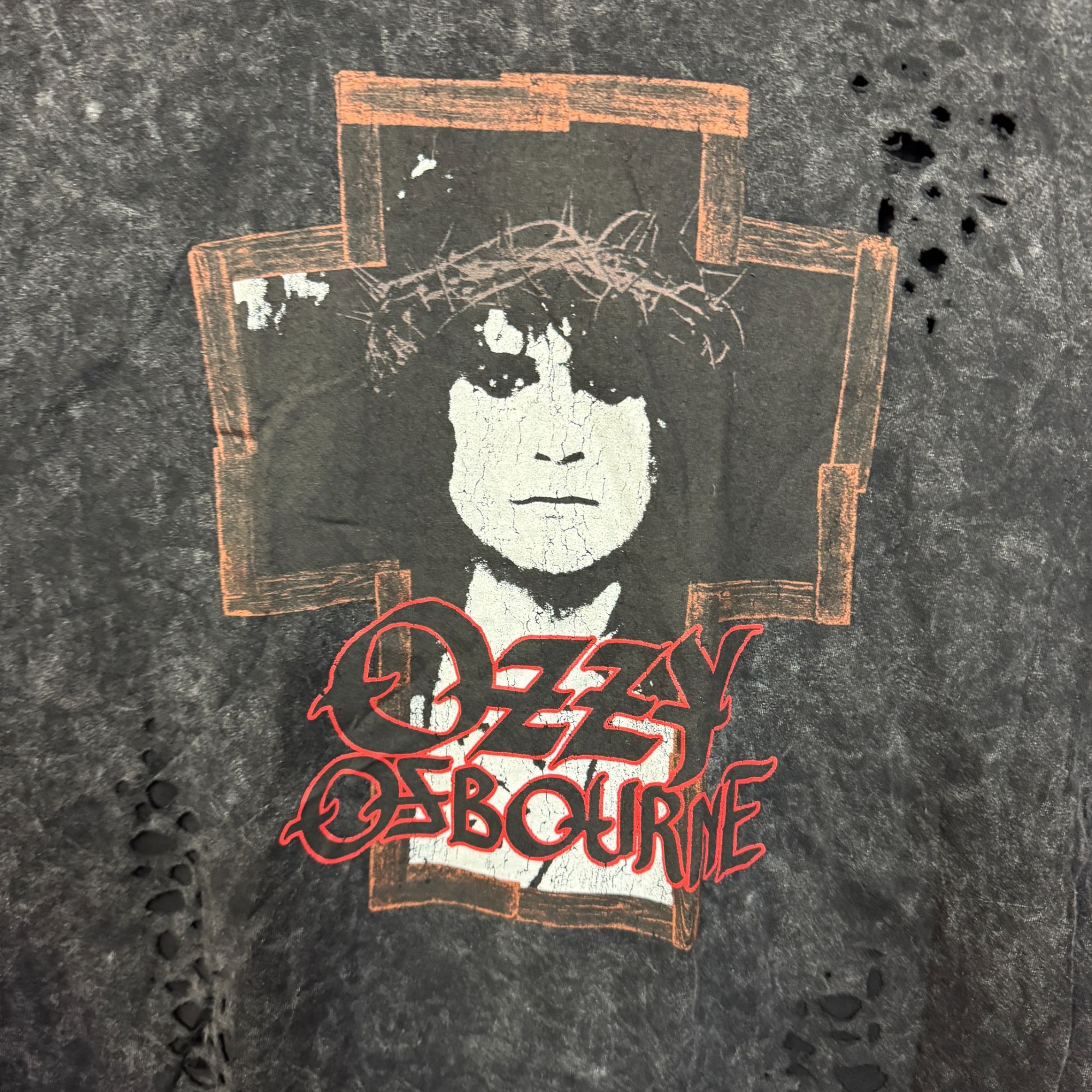 Band Tees Ozzy Ozbourne Speak of the Devil Distress Goth Metal Tee 2X Size US XXL / EU 58 / 5 - 2 Thumbnail