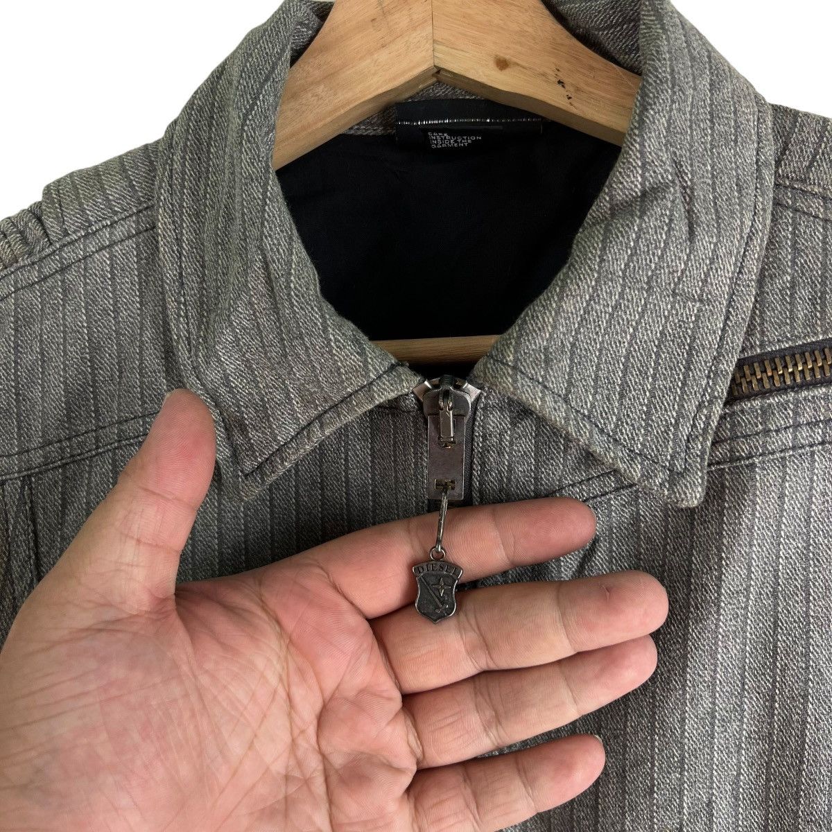 Diesel 🔥VINTAGE BIKER JACKET ZIPPER DIESEL JAPAN Size US S / EU 44-46 / 1 - 8 Thumbnail