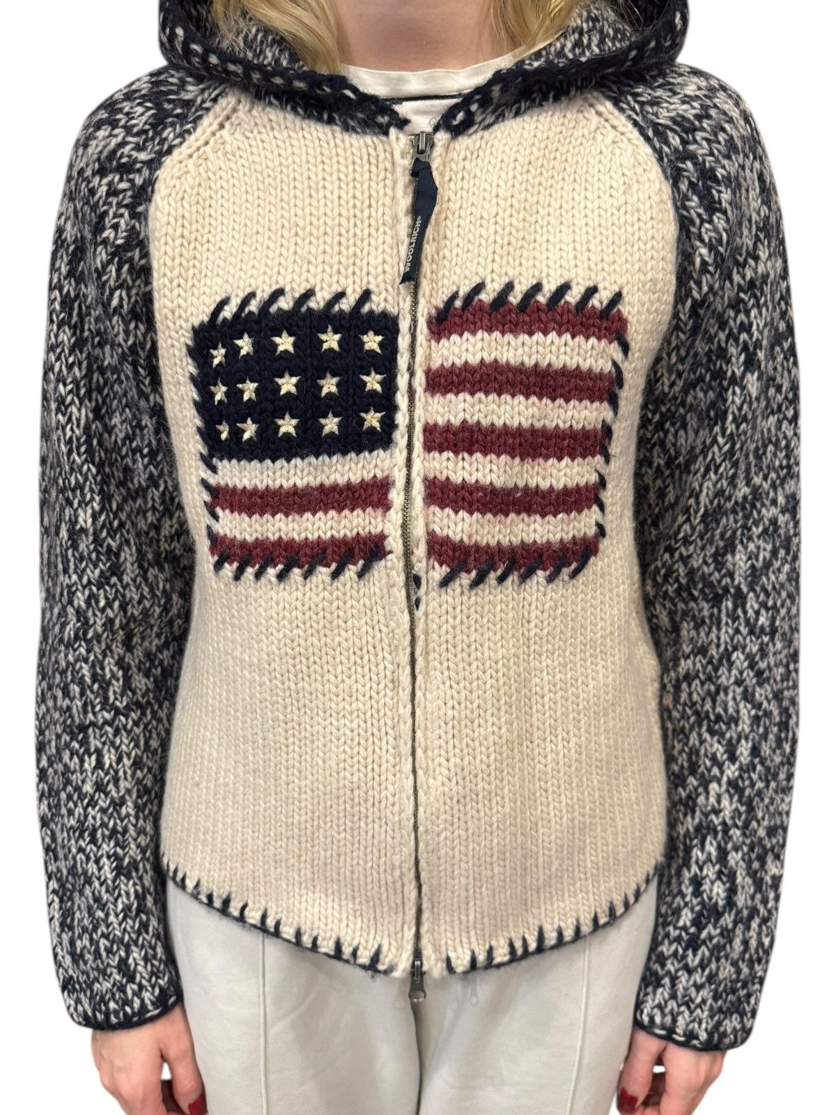 Woolrich Woolen Mills Woolrich American USA Flag Zip Jumper Sweater 14years XS Size US XS / EU 42 / 0 - 1 Thumbnail